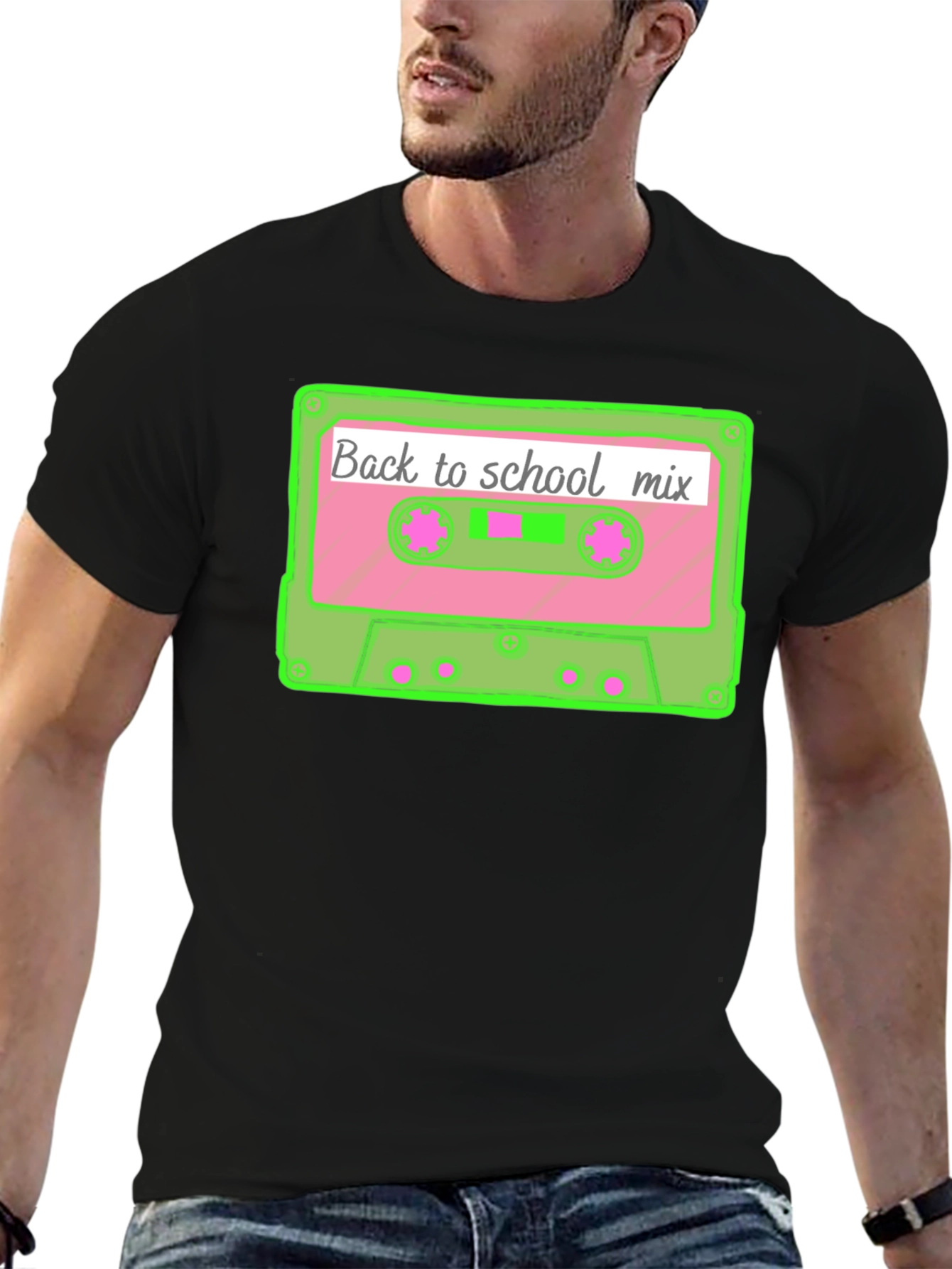 Retro Back to School Mix Tape Cassette T-Shirt