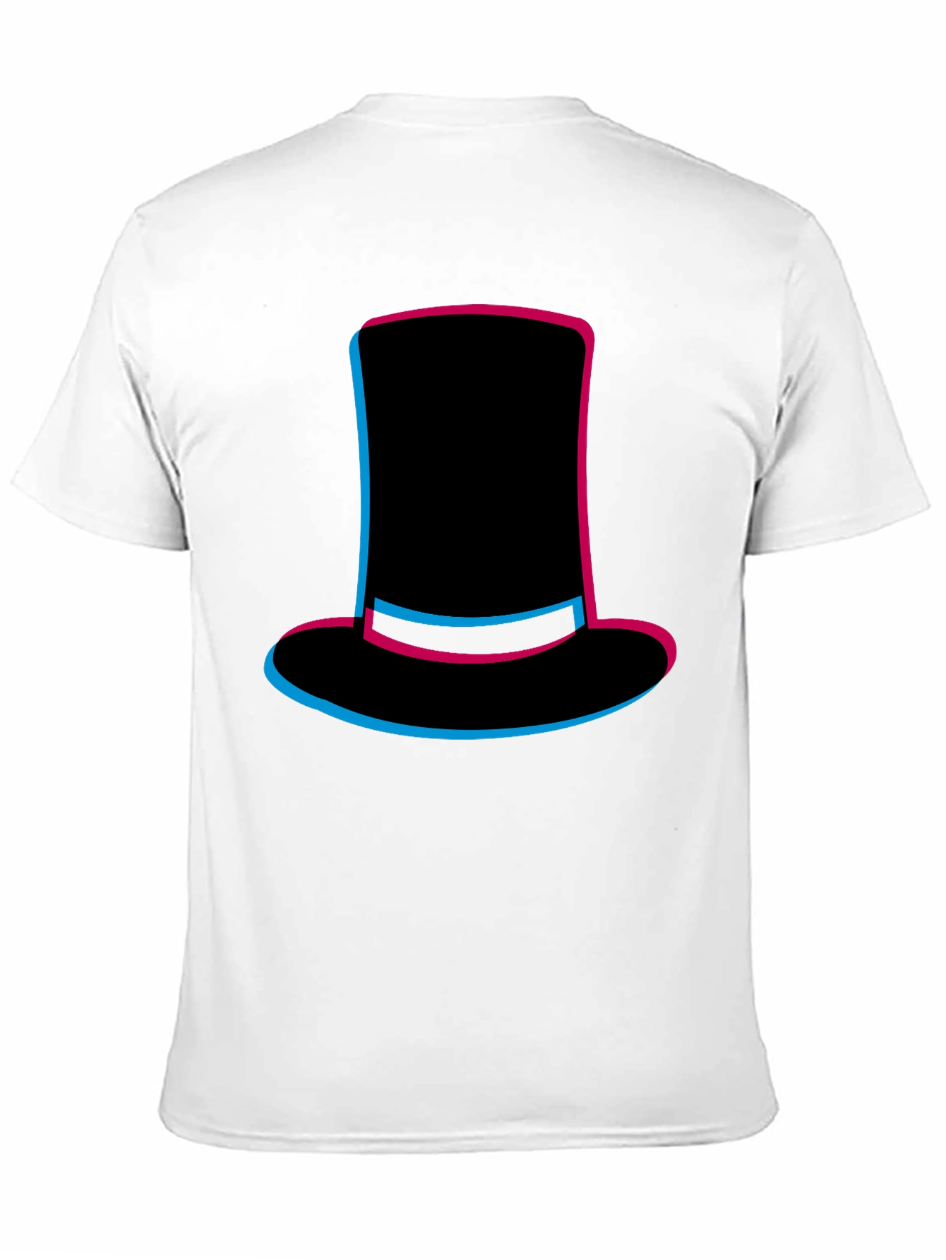 Top Hat Graphic Tee - Stylish Mens Black T-Shirt