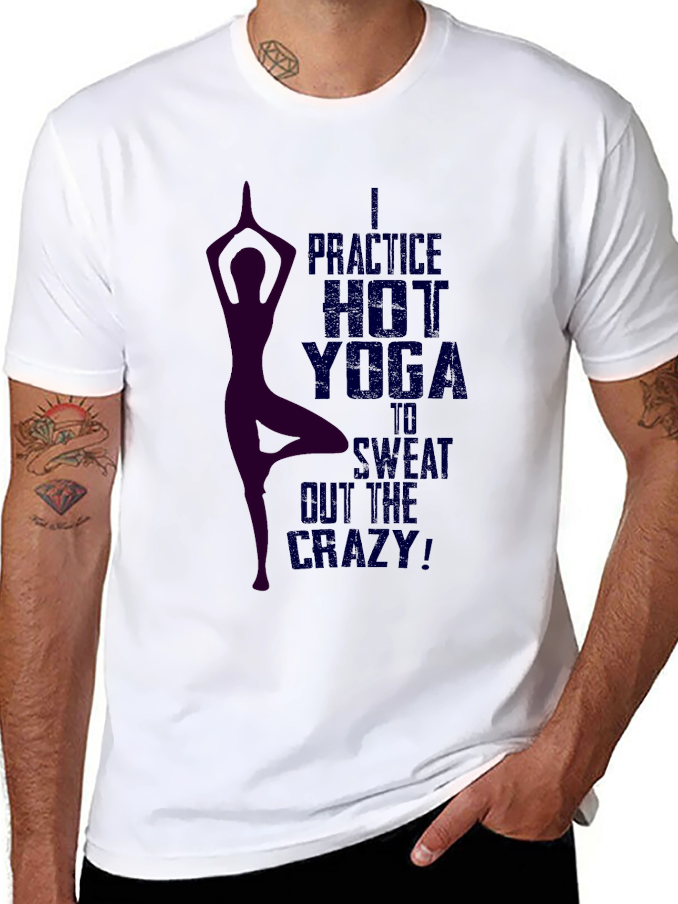 Hot Yoga T-Shirt - Sweat Out the Crazy!