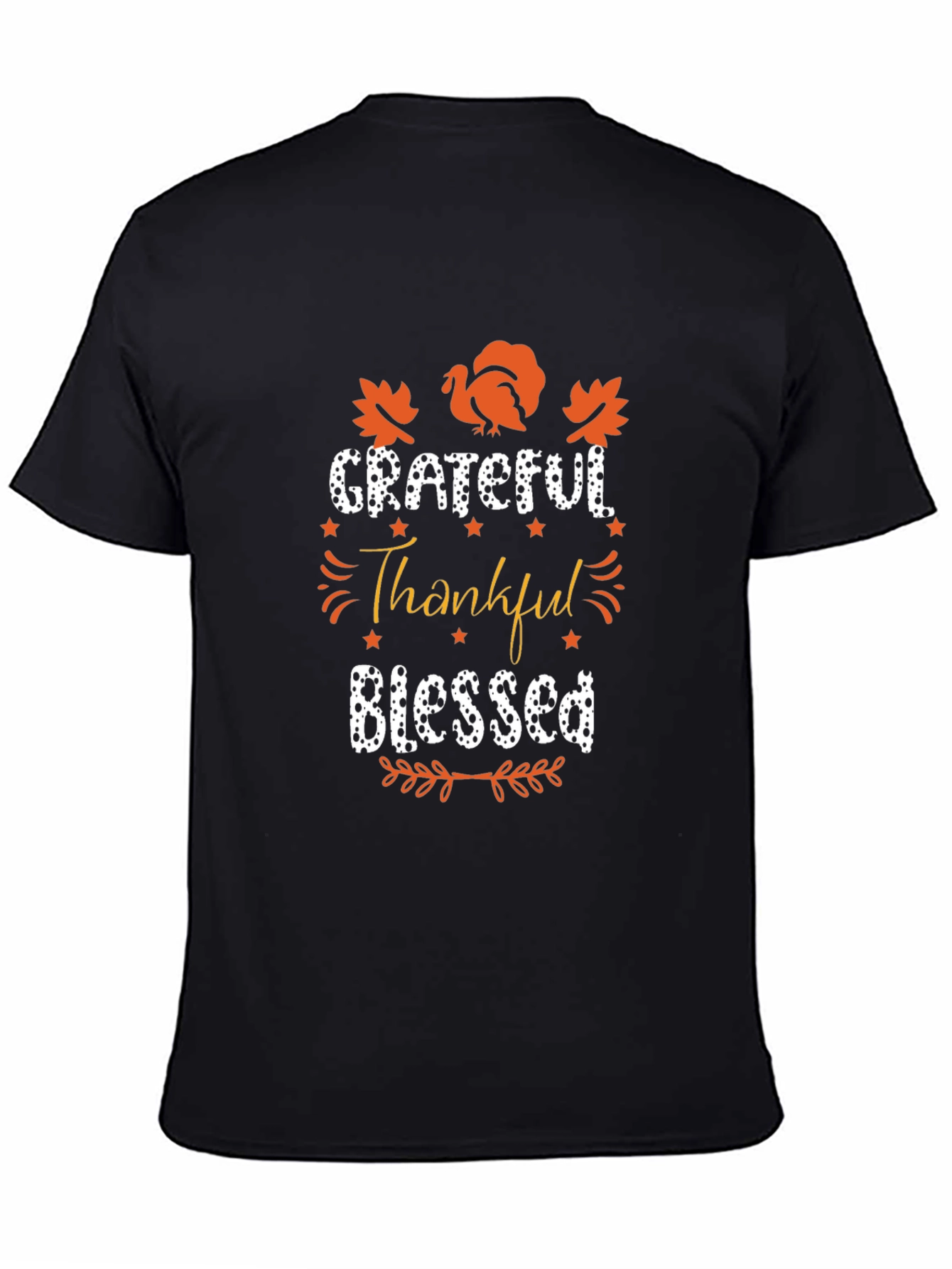 Grateful Thankful Blessed Thanksgiving T-Shirt