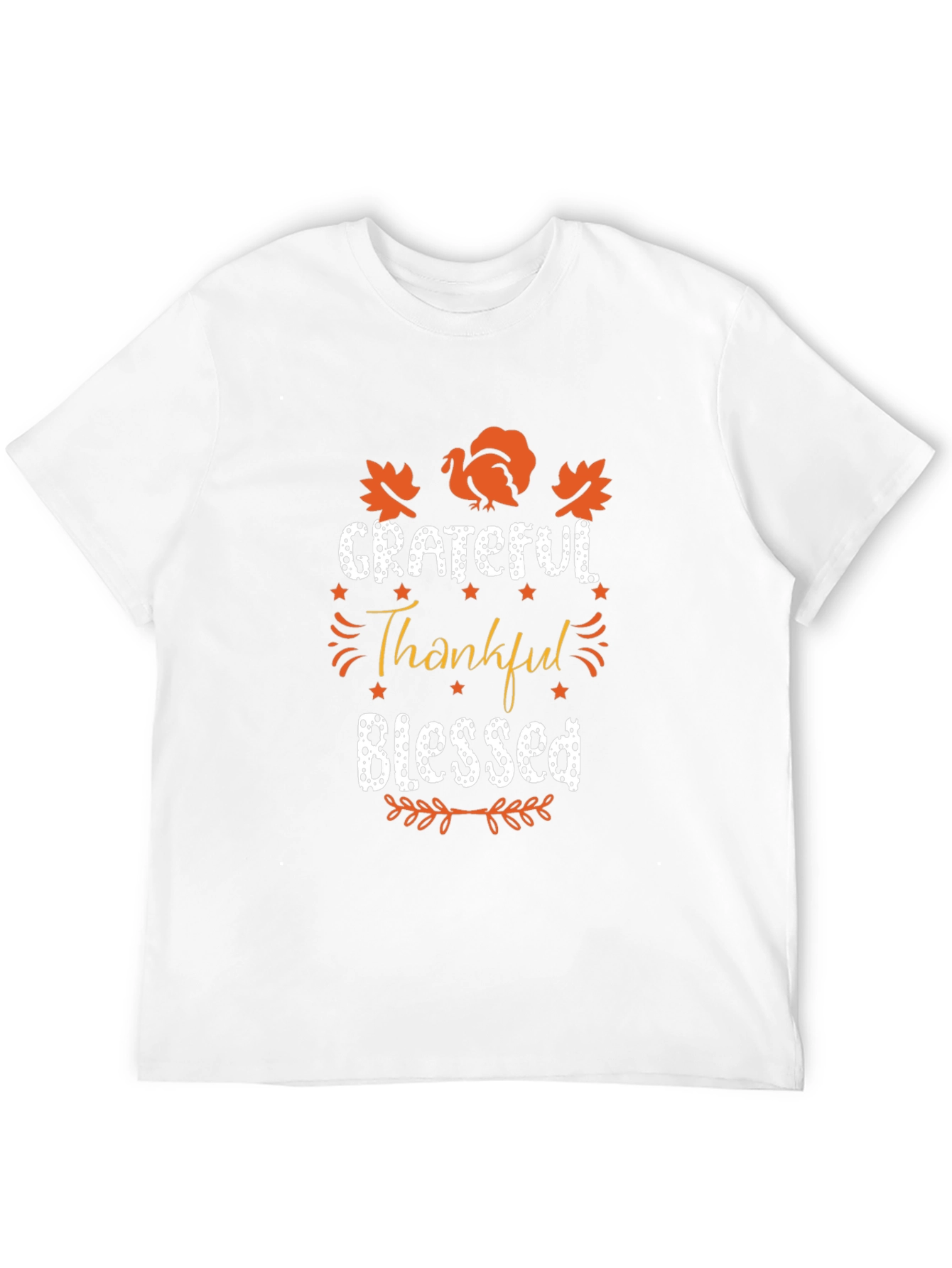 Grateful Thankful Blessed Thanksgiving T-Shirt