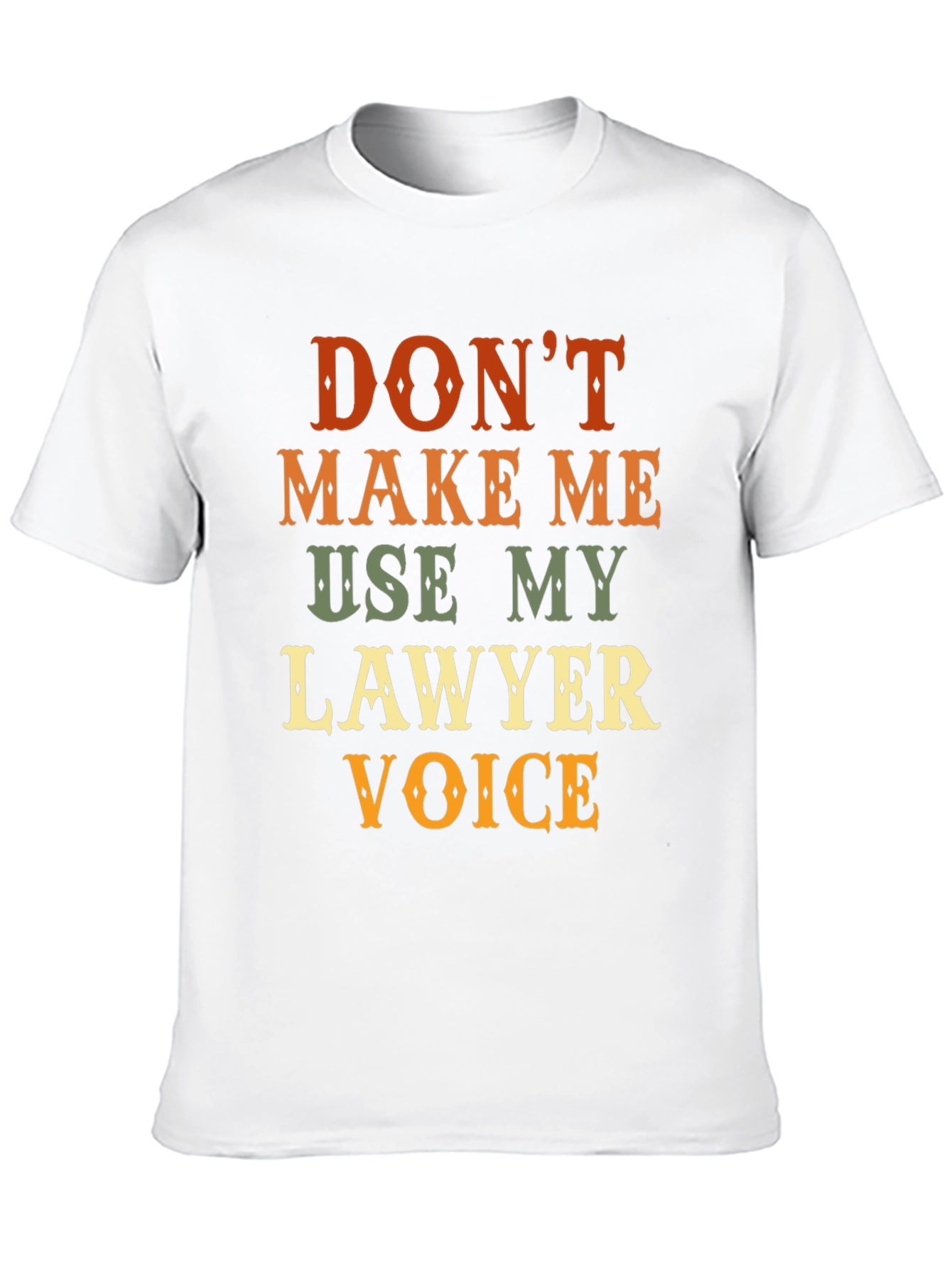 Lawyer Voice Novelty Graphic T-Shirt