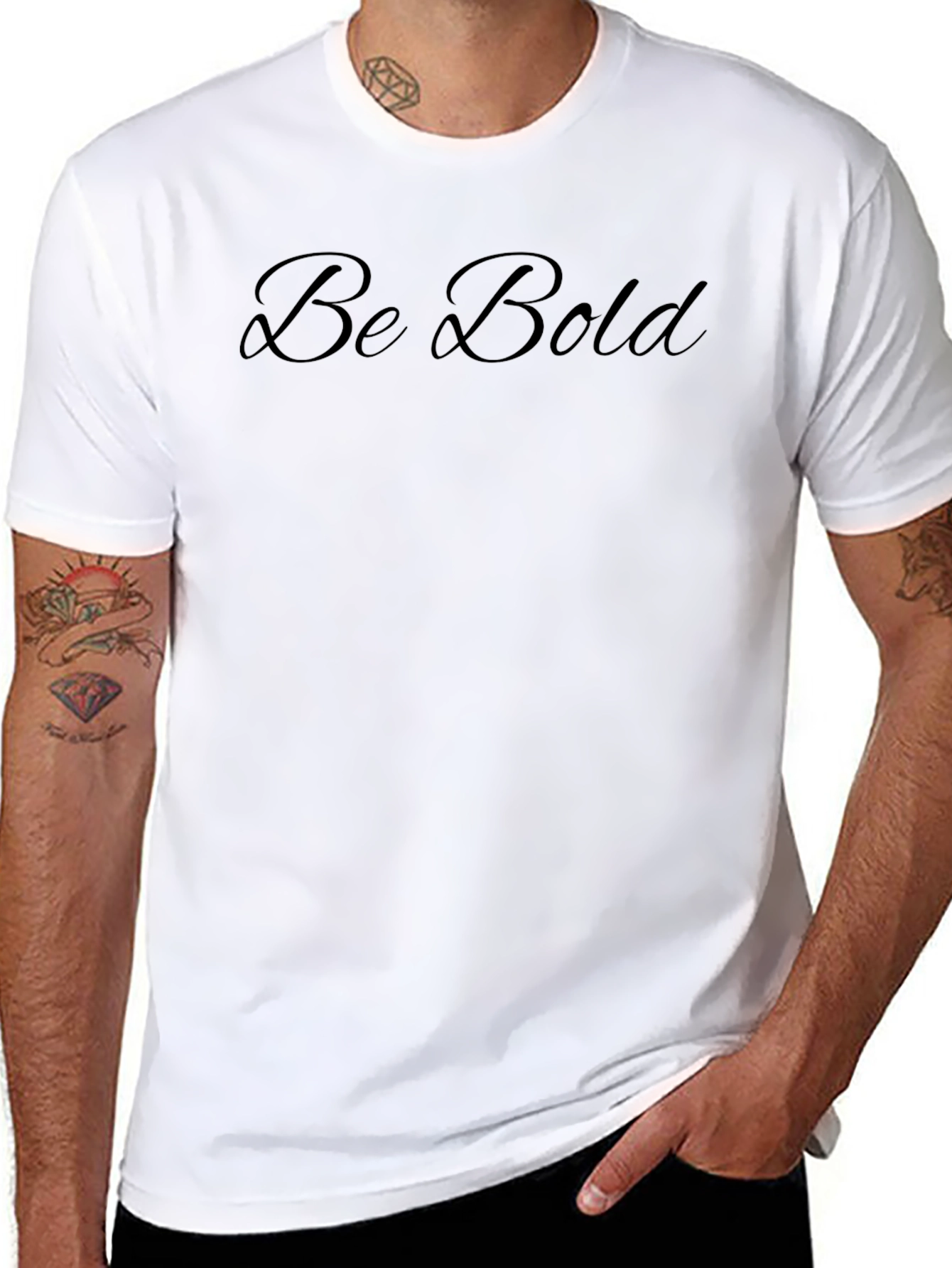 Be Bold Black T-Shirt - Classic & Comfortable