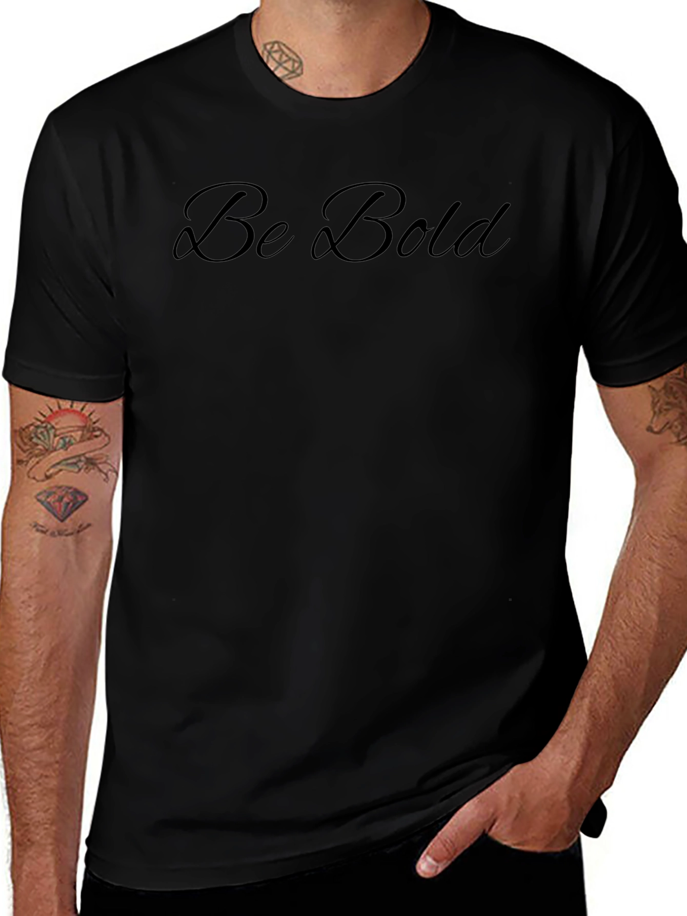 Be Bold Black T-Shirt - Classic & Comfortable