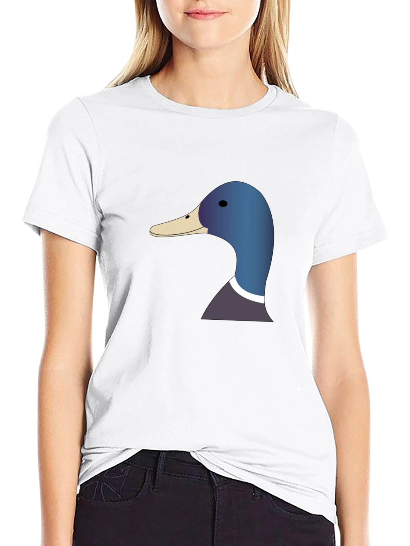 Duck Head Graphic T-Shirt - Unisex Black Tee