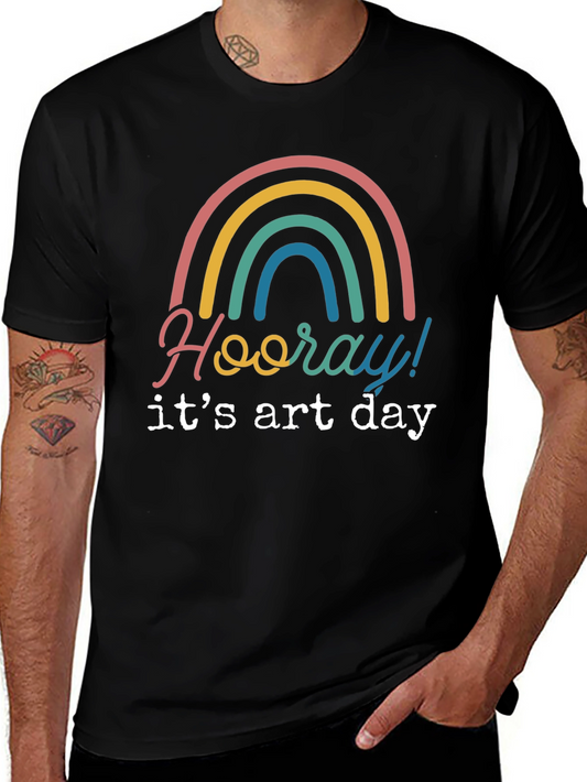 Hooray Its Art Day Rainbow T-Shirt