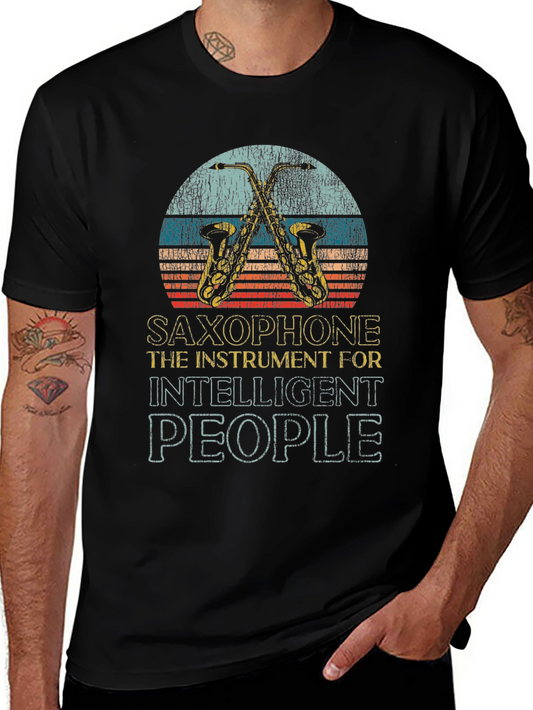 Saxophone Intelligent People Tee