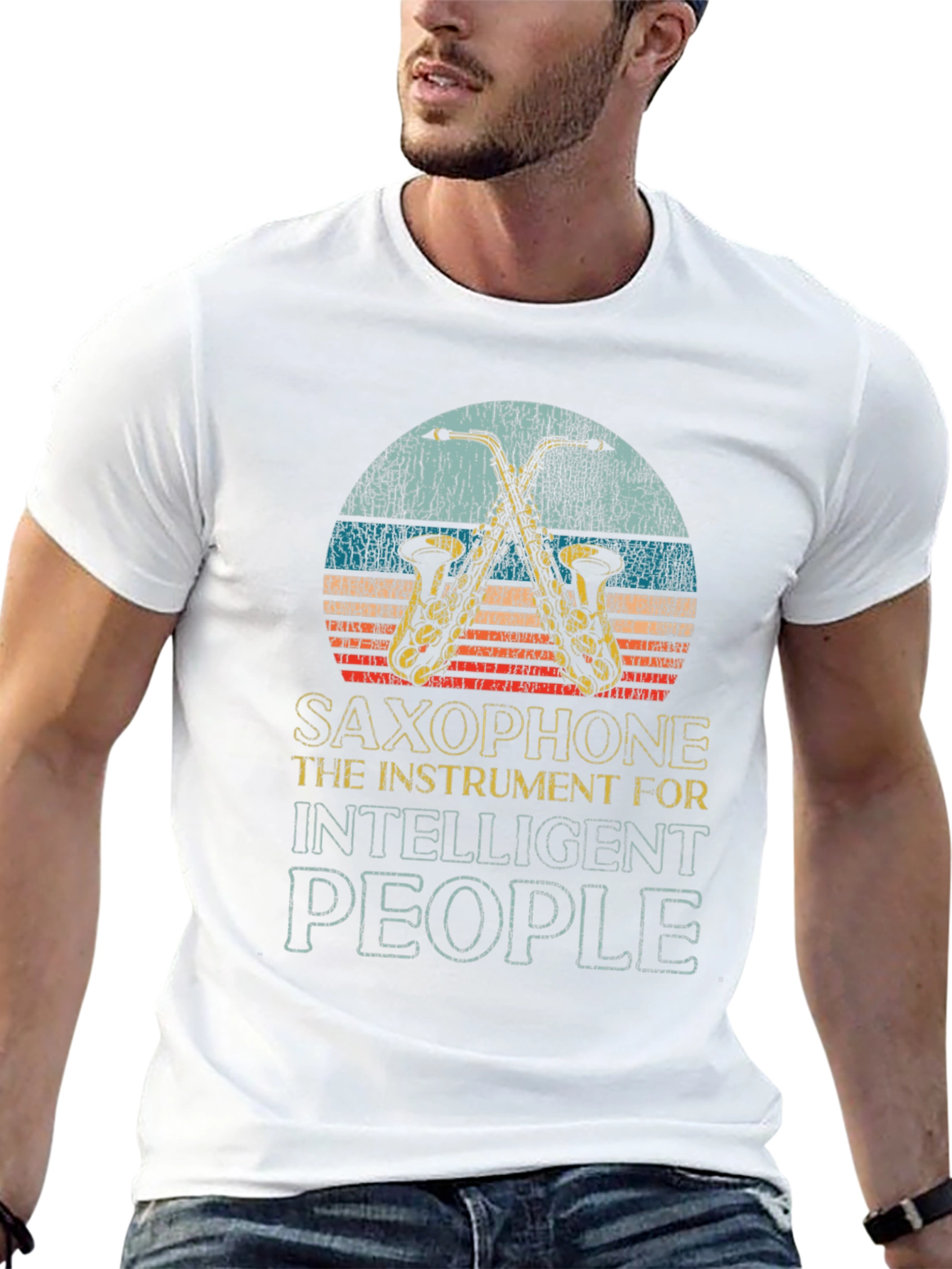 Saxophone Intelligent People Tee