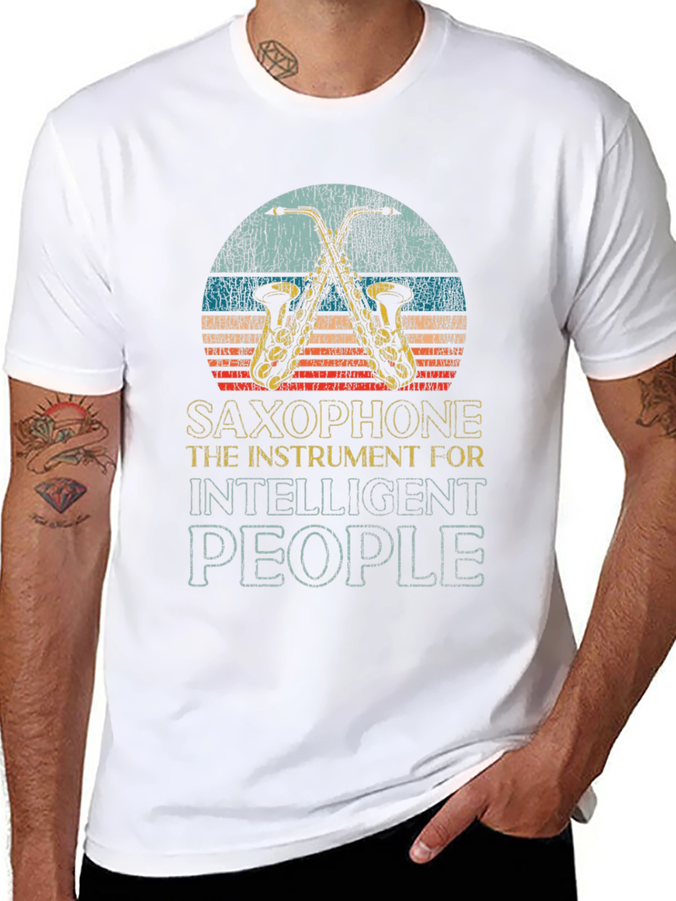 Saxophone Intelligent People Tee