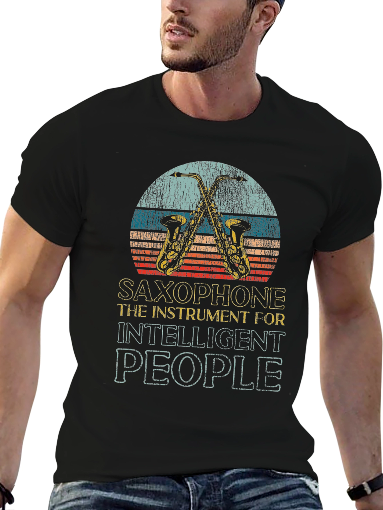 Saxophone Intelligent People Tee
