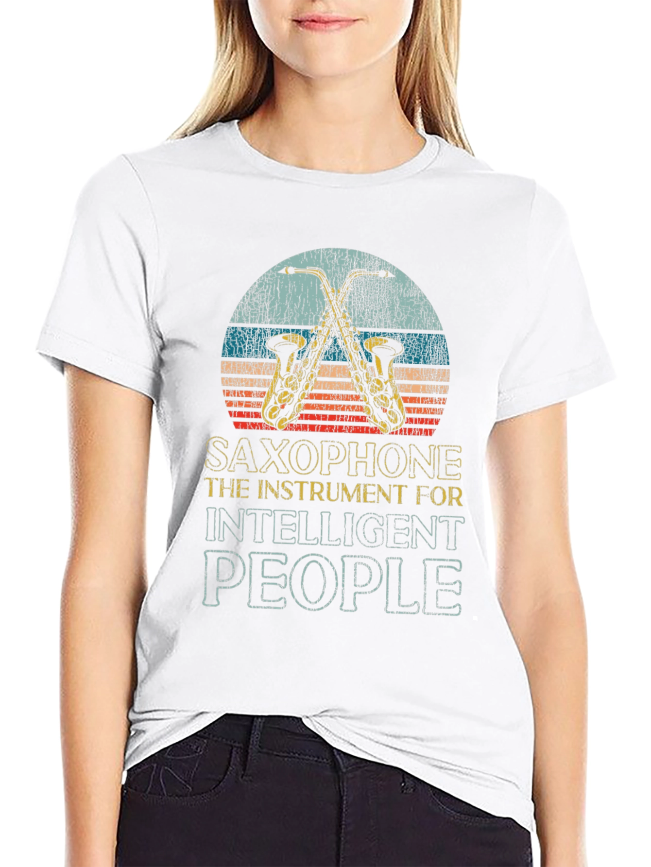 Saxophone Intelligent People Tee