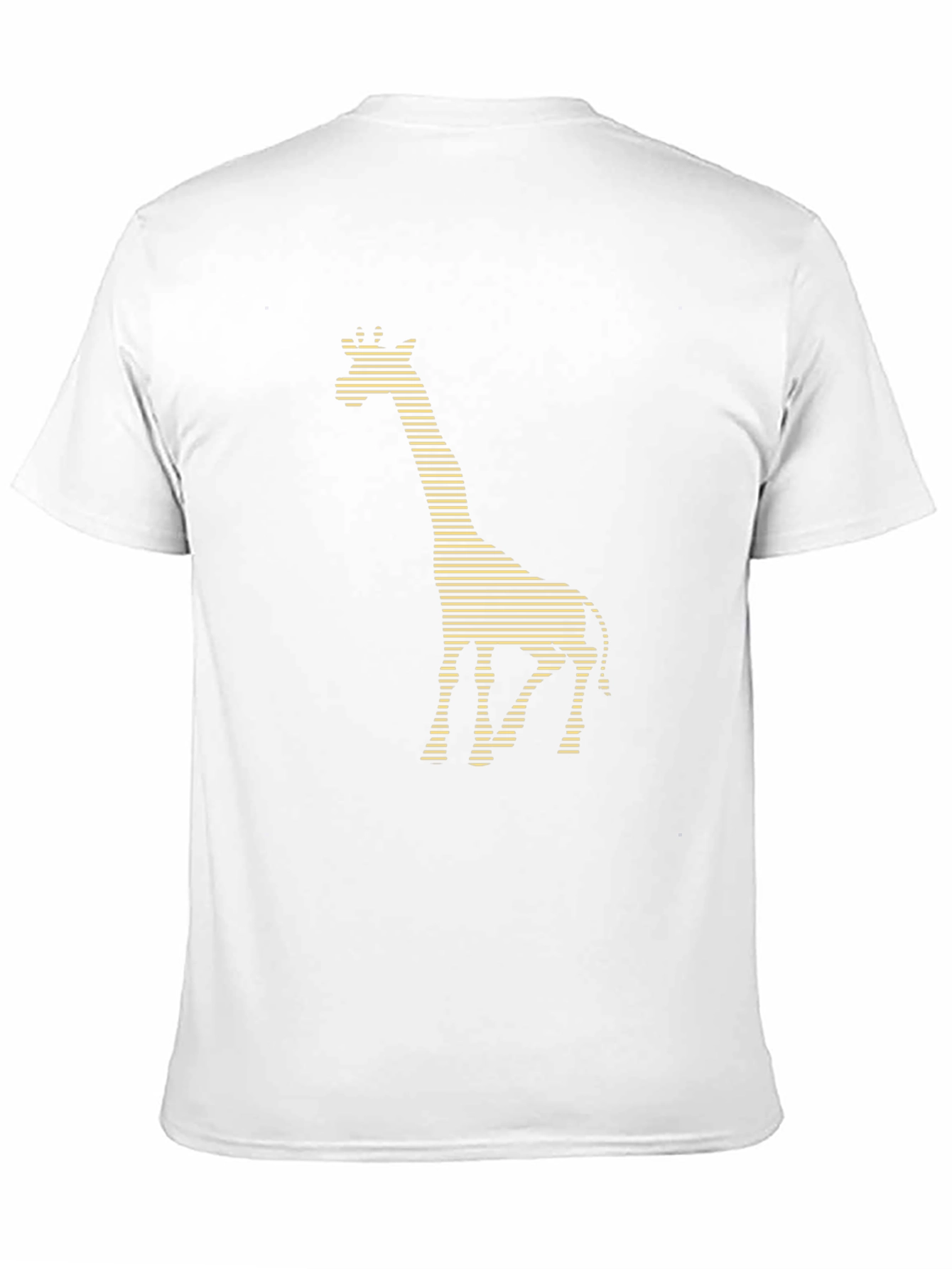 Giraffe Striped Graphic Tee - Black