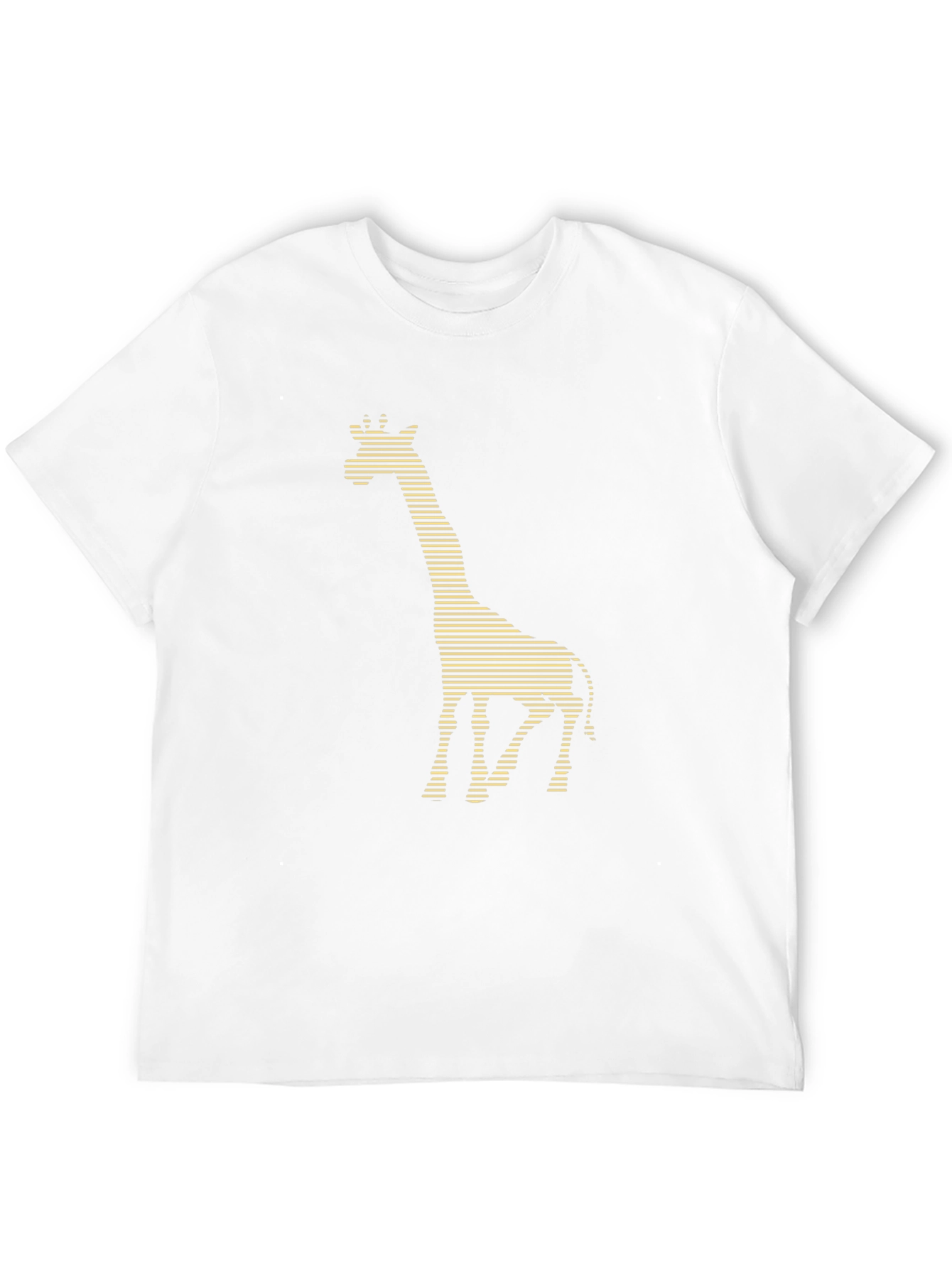 Giraffe Striped Graphic Tee - Black