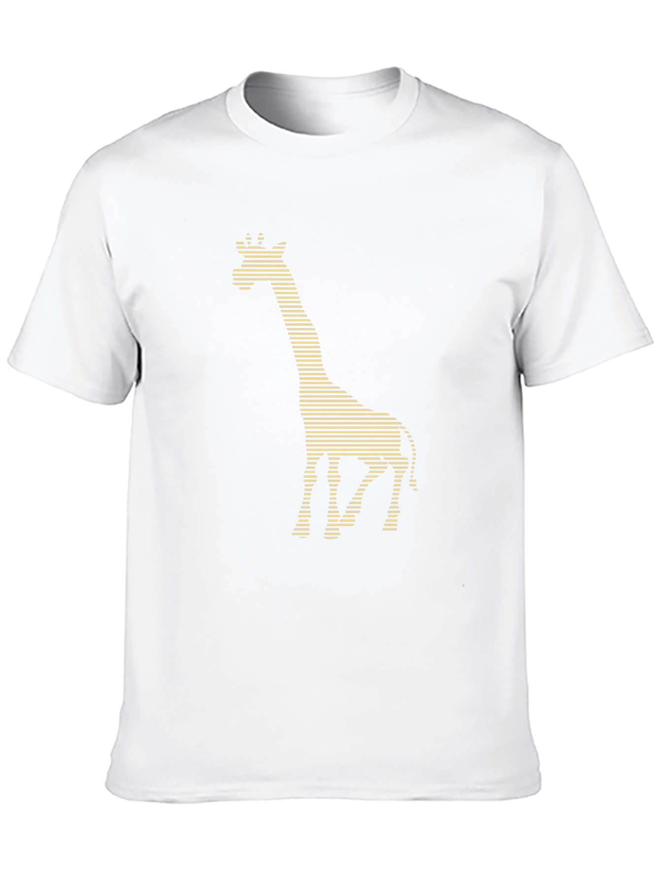 Giraffe Striped Graphic Tee - Black