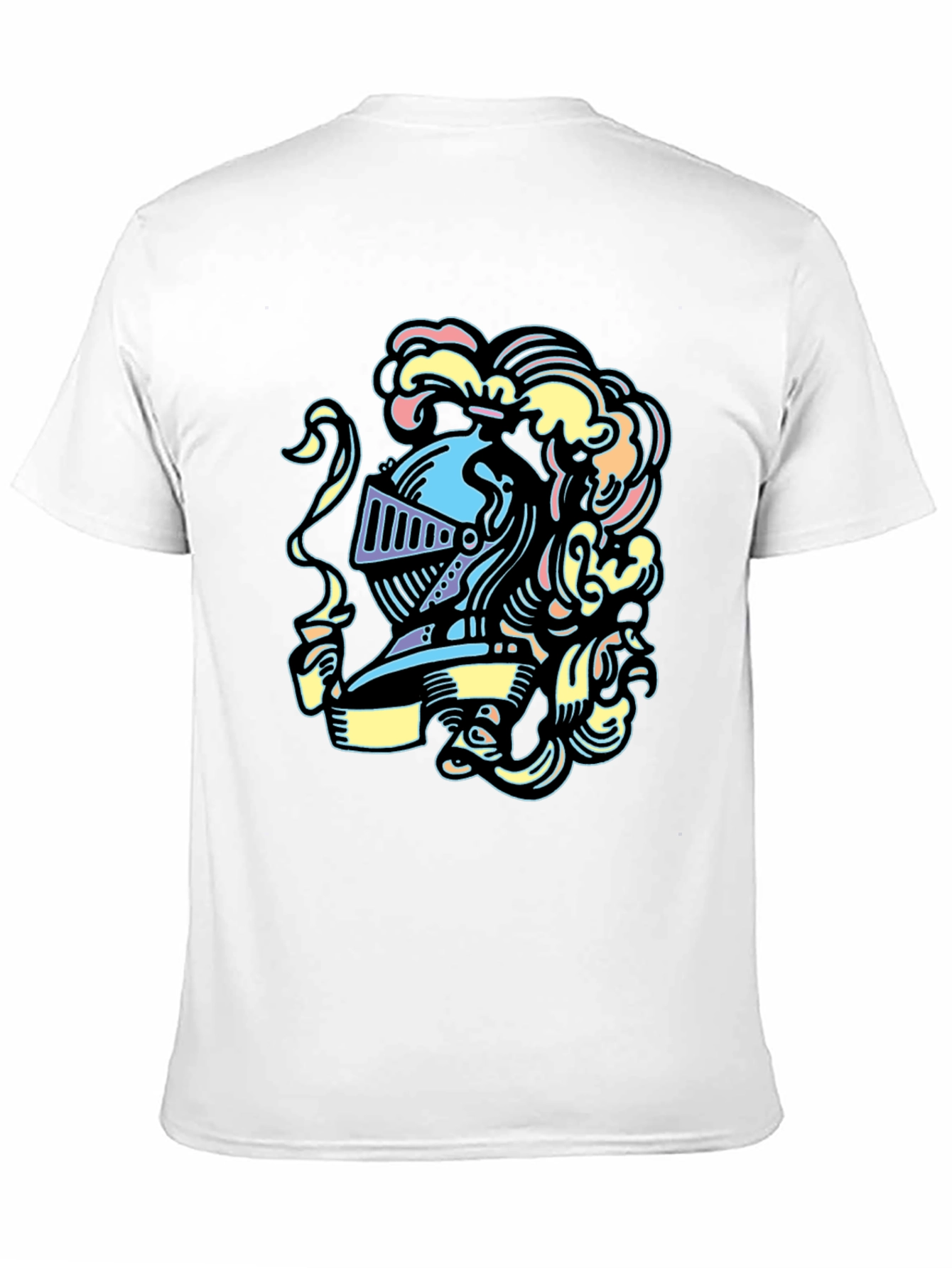 Knight Helmet Graphic Tee - Stylish and Unique Design