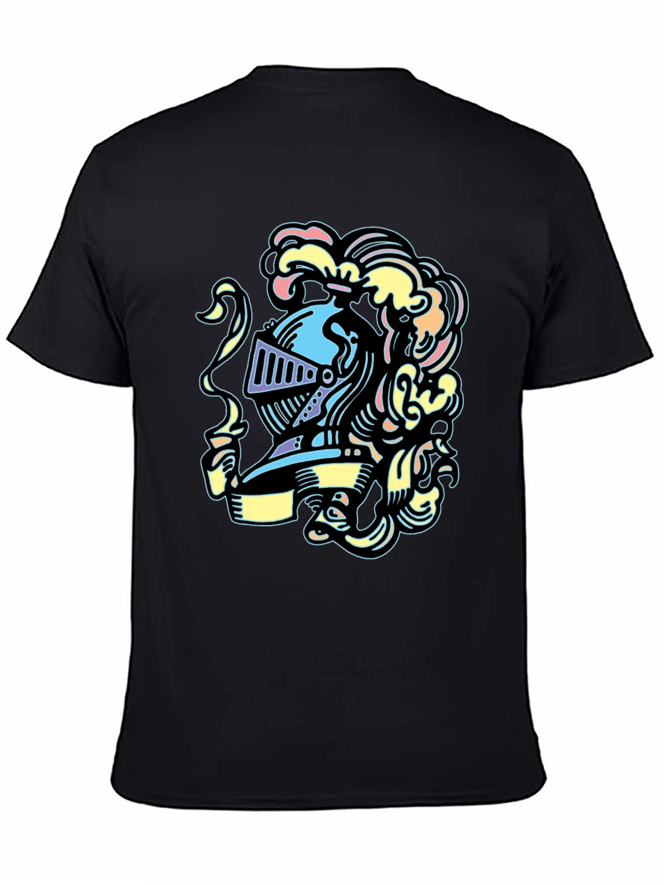 Knight Helmet Graphic Tee - Stylish and Unique Design