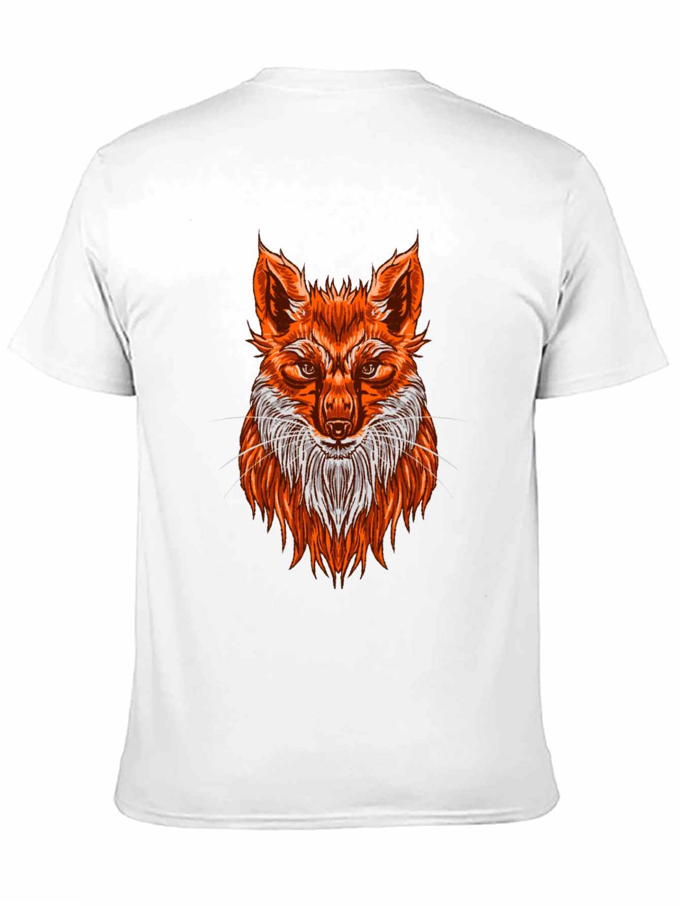 Fox Graphic Print T-Shirt - Black