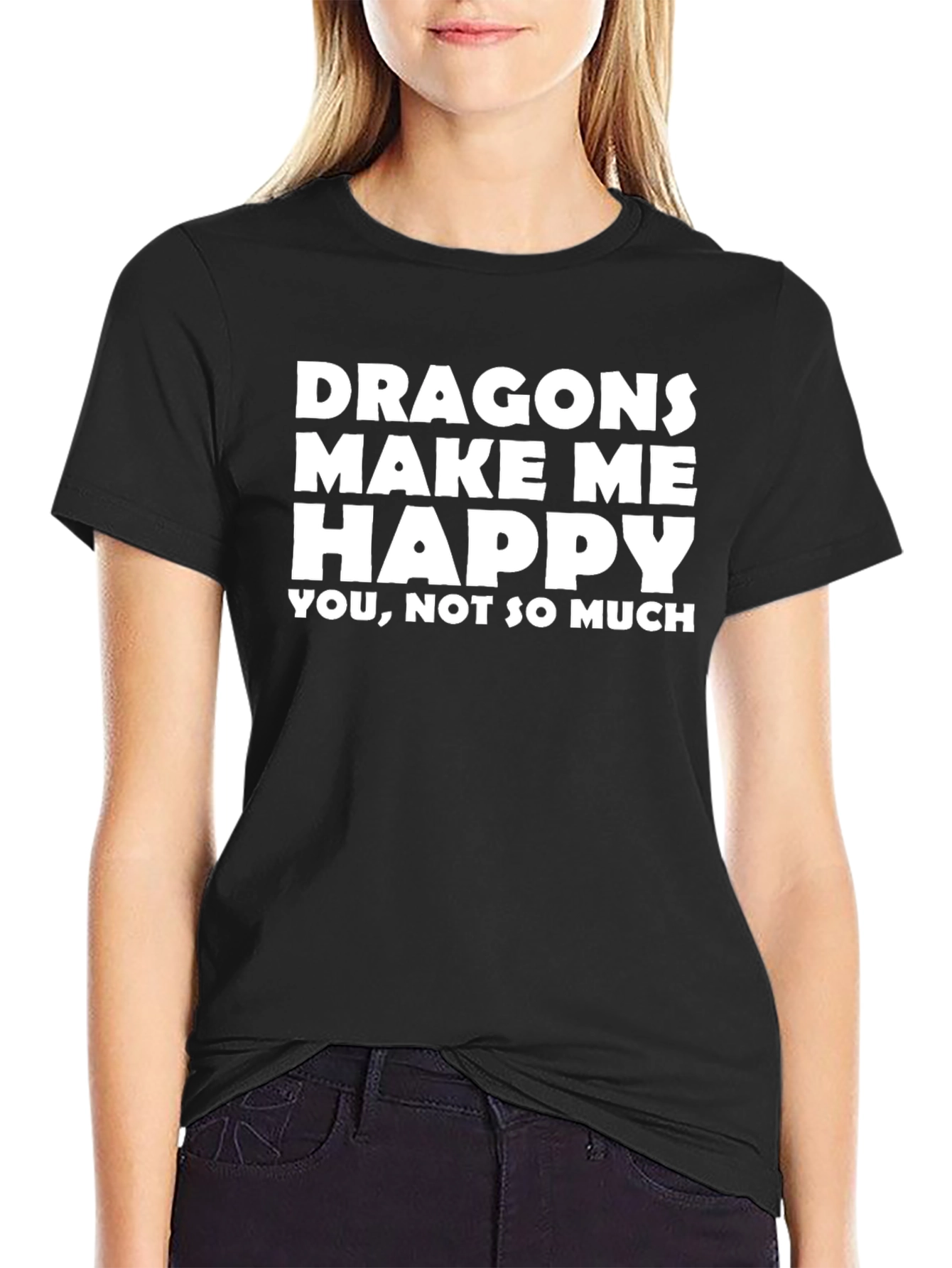 Dragons Make Me Happy Graphic T-Shirt