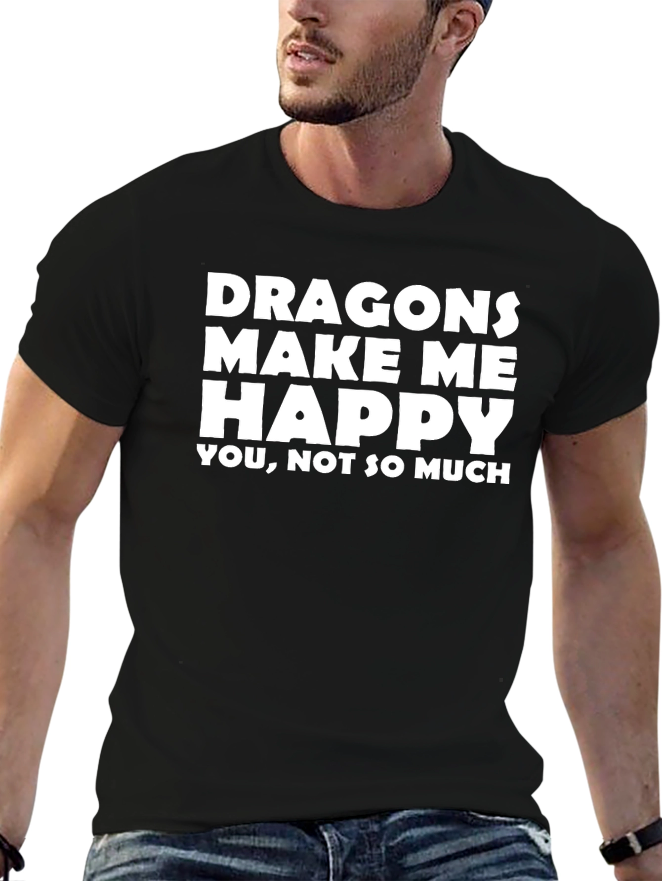 Dragons Make Me Happy Graphic T-Shirt