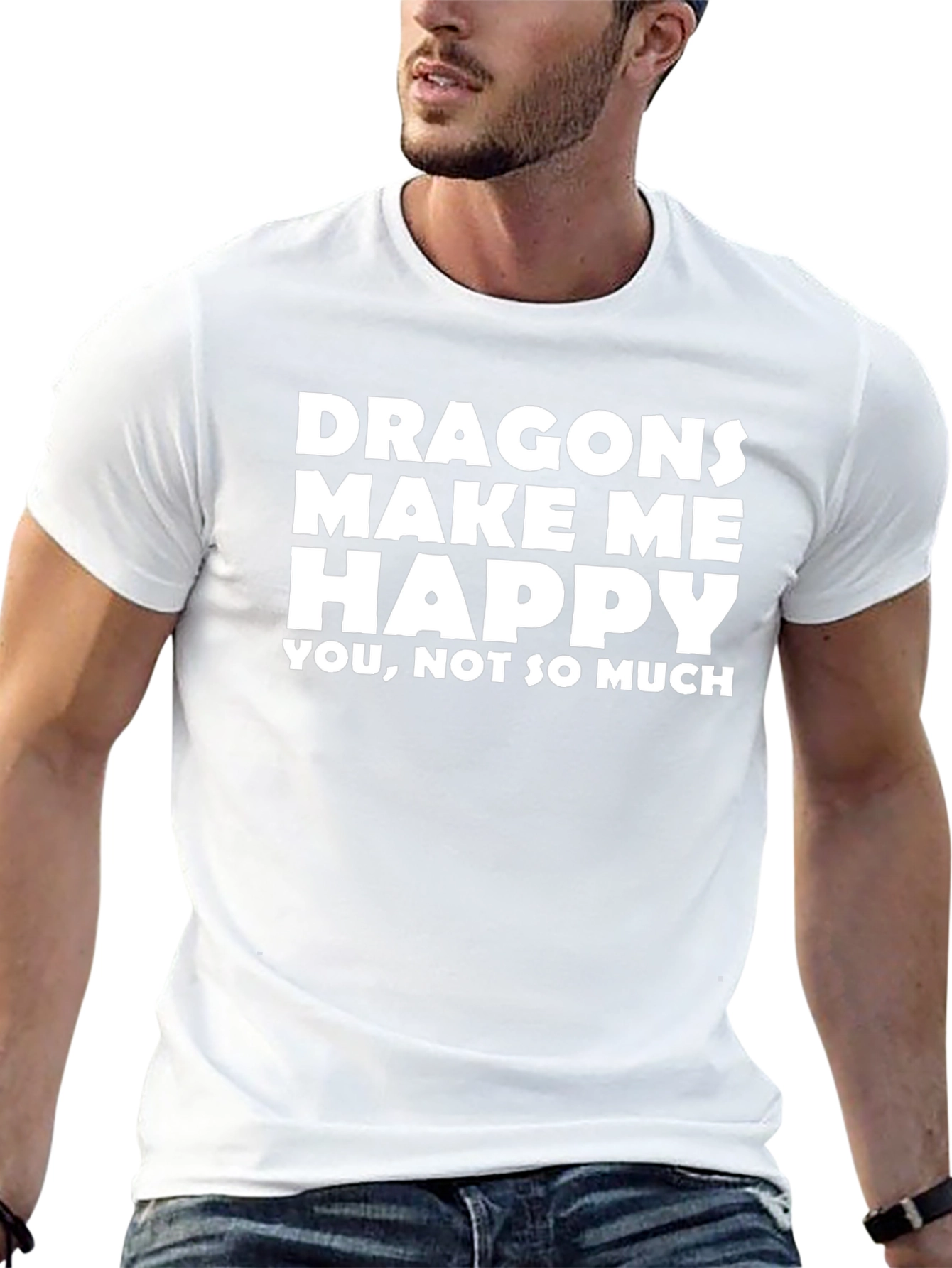 Dragons Make Me Happy Graphic T-Shirt