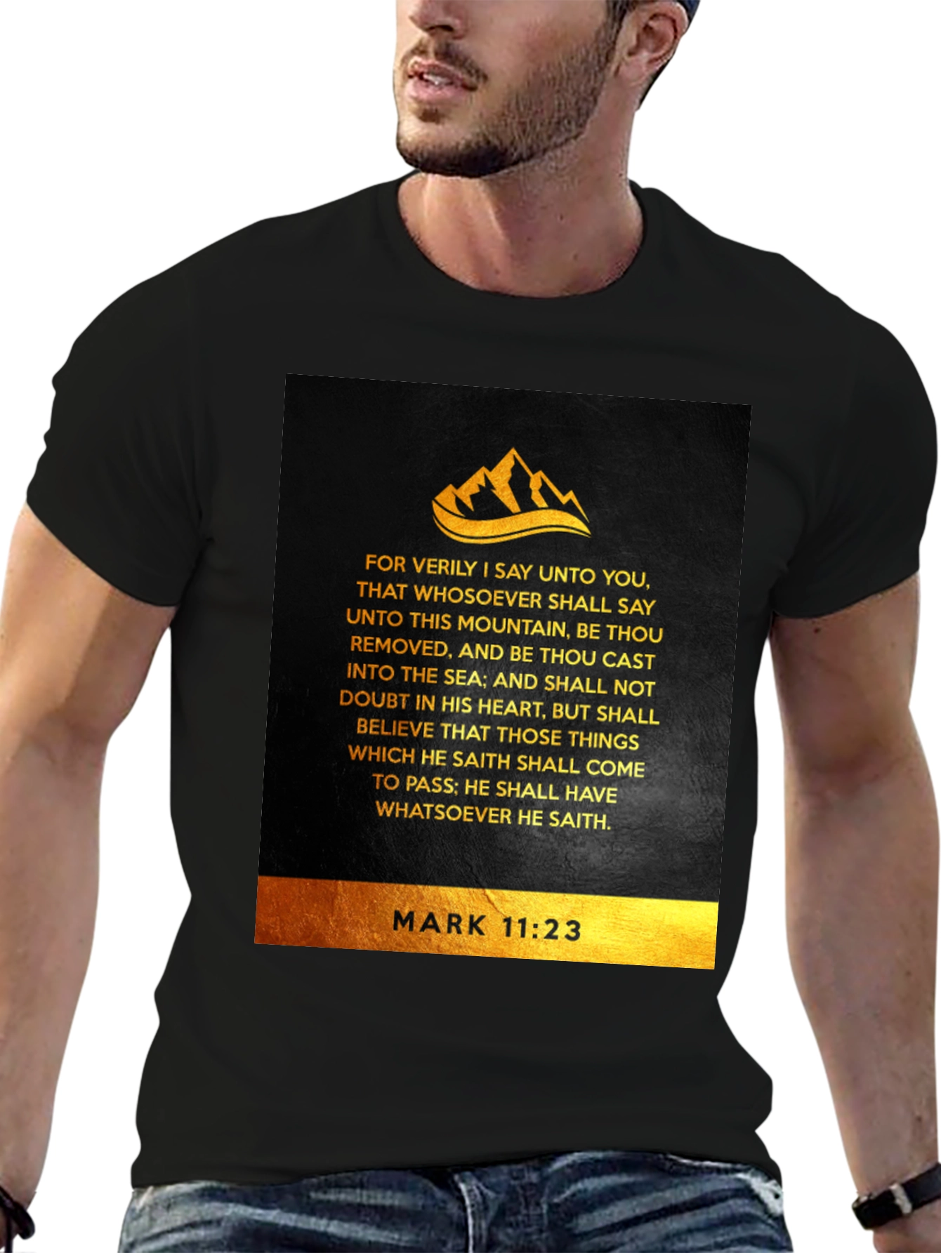 Faith-Inspired Mark 11:23 T-Shirt