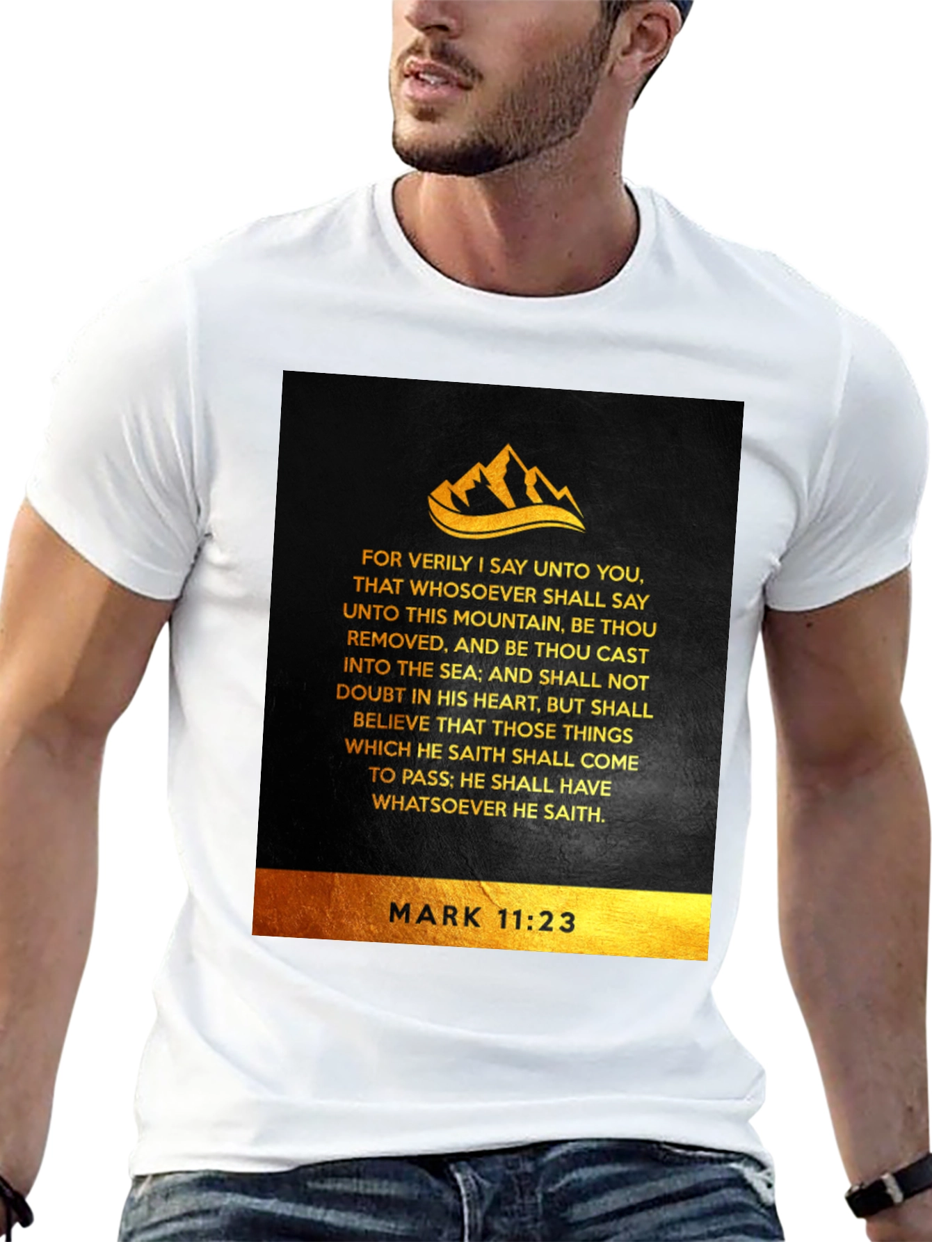Faith-Inspired Mark 11:23 T-Shirt