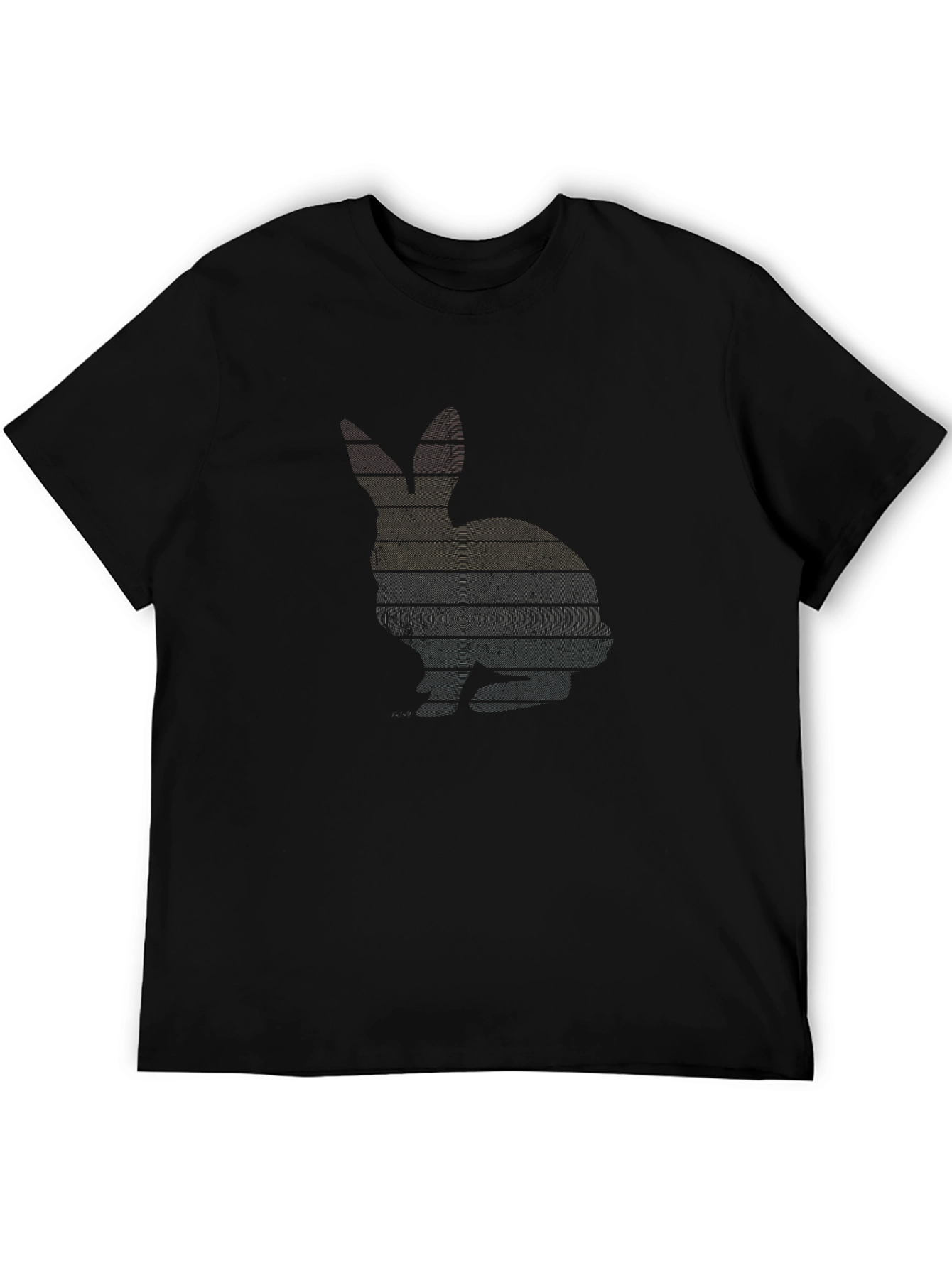 Retro Rabbit Silhouette Graphic Tee