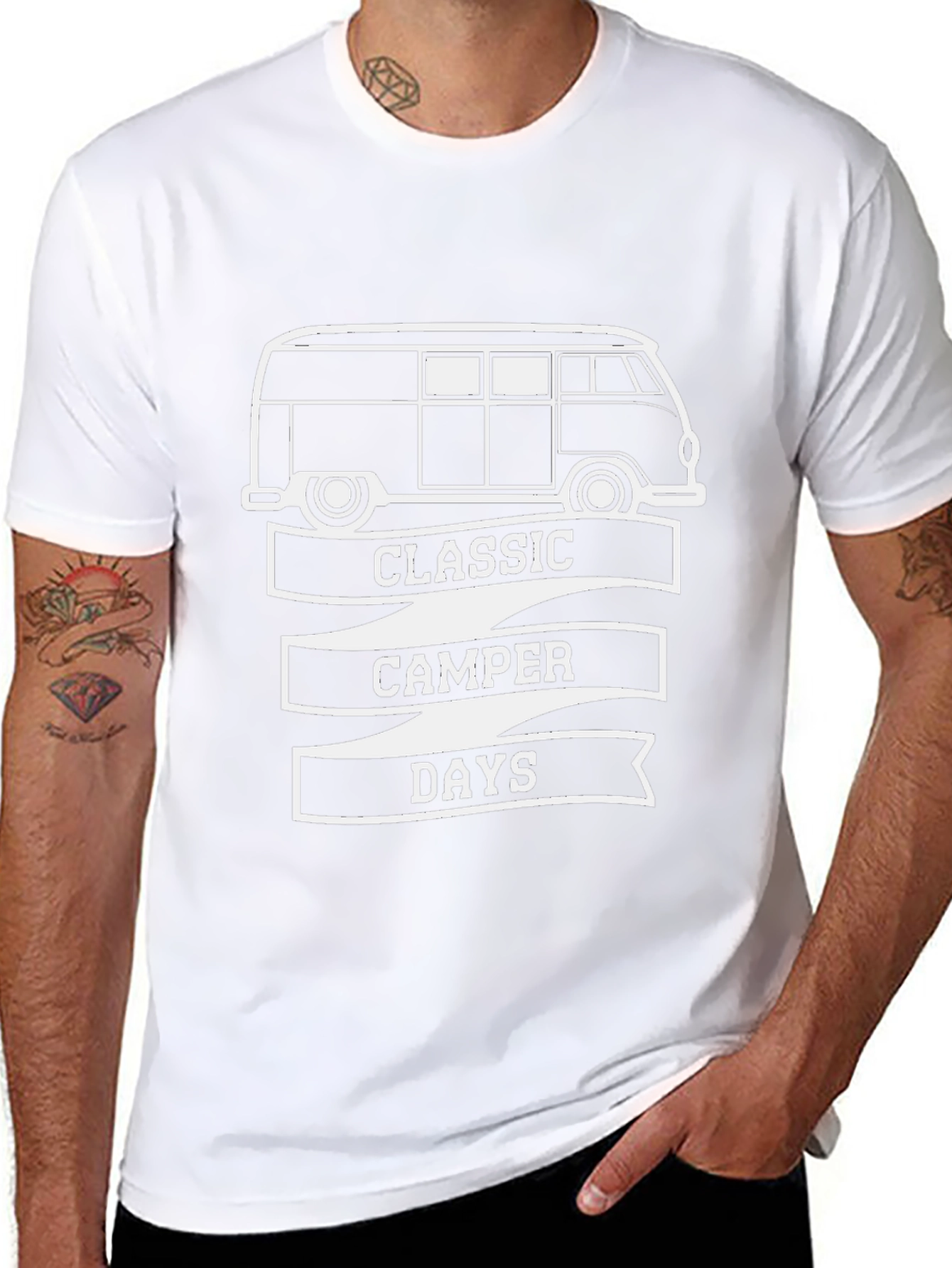 Classic Camper Days Graphic Tee - Retro Van