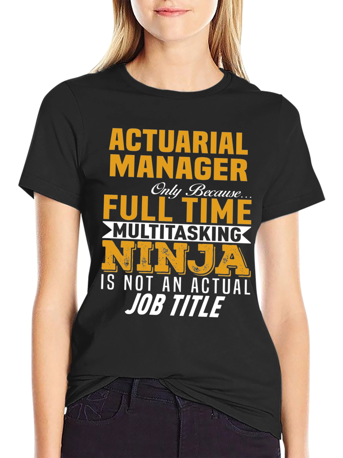 Actuarial Manager Full Time Multitasking Ninja T-Shirt