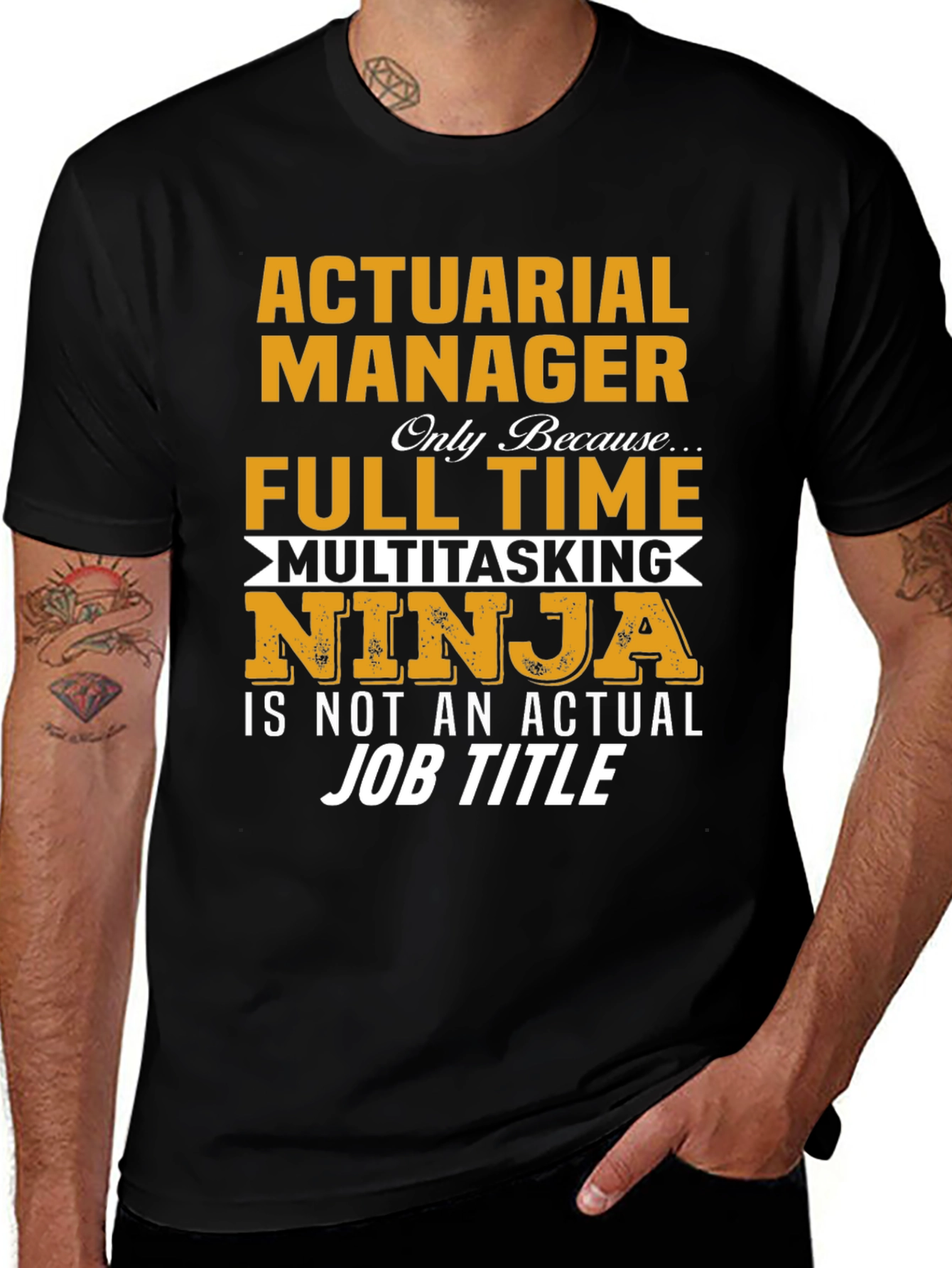 Actuarial Manager Full Time Multitasking Ninja T-Shirt