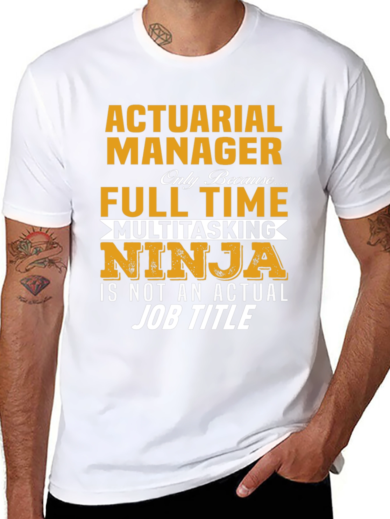 Actuarial Manager Full Time Multitasking Ninja T-Shirt