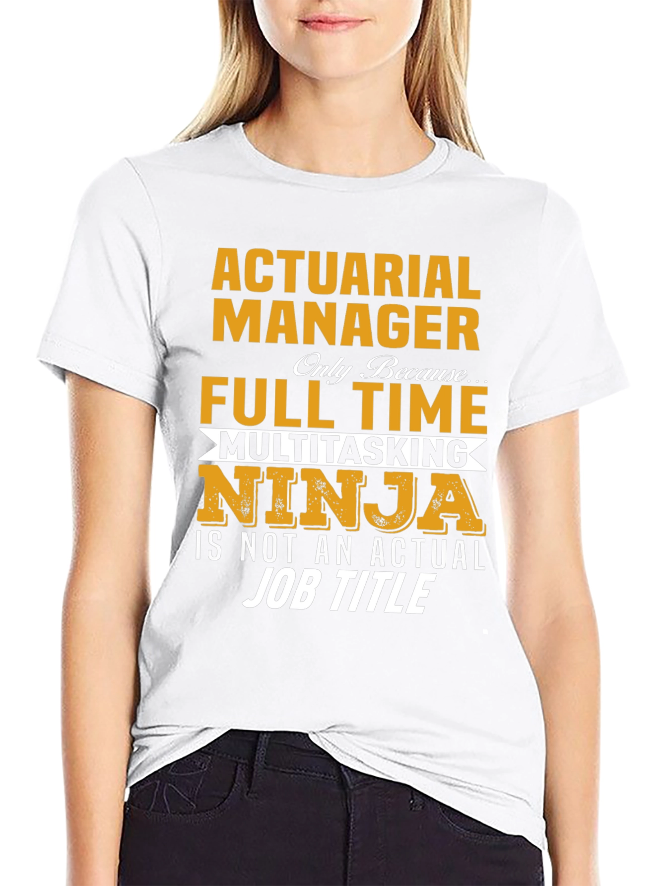 Actuarial Manager Full Time Multitasking Ninja T-Shirt