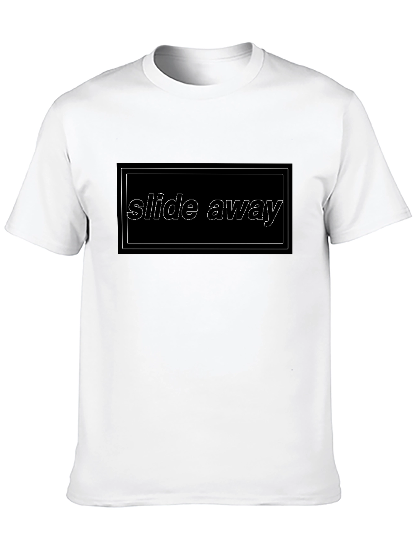 Slide Away Black Graphic Tee