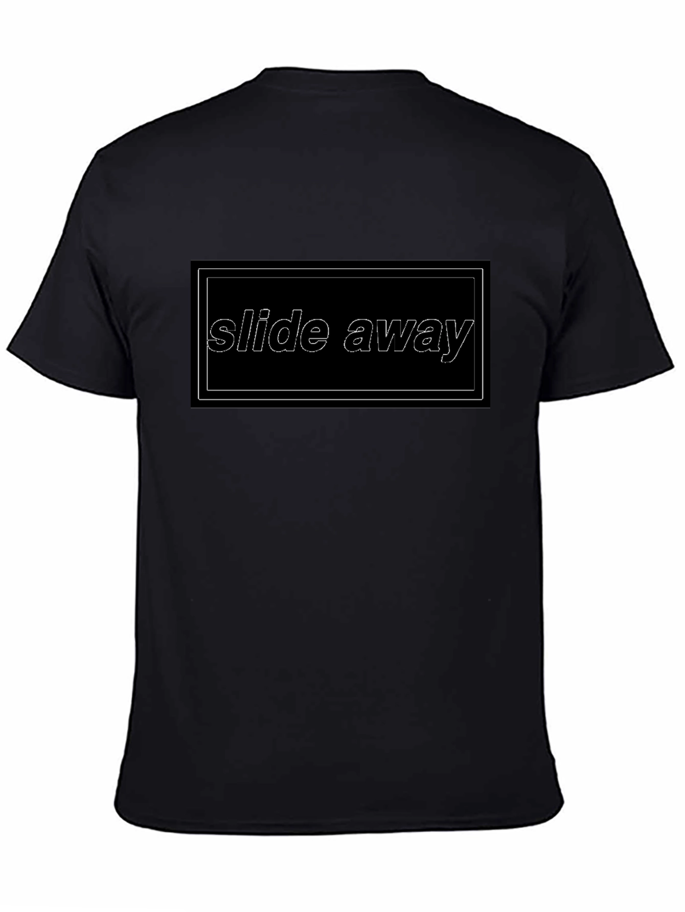 Slide Away Black Graphic Tee