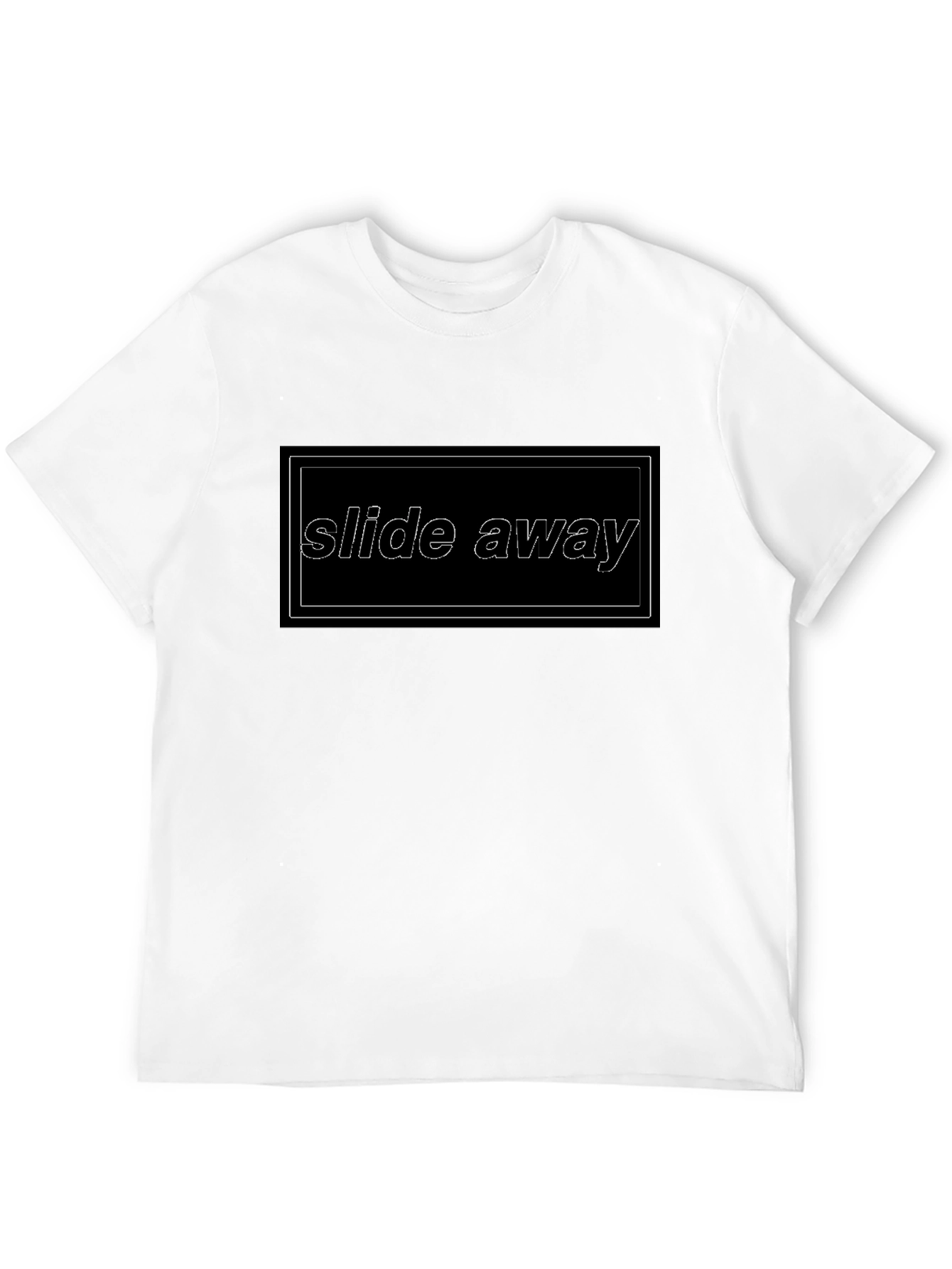 Slide Away Black Graphic Tee