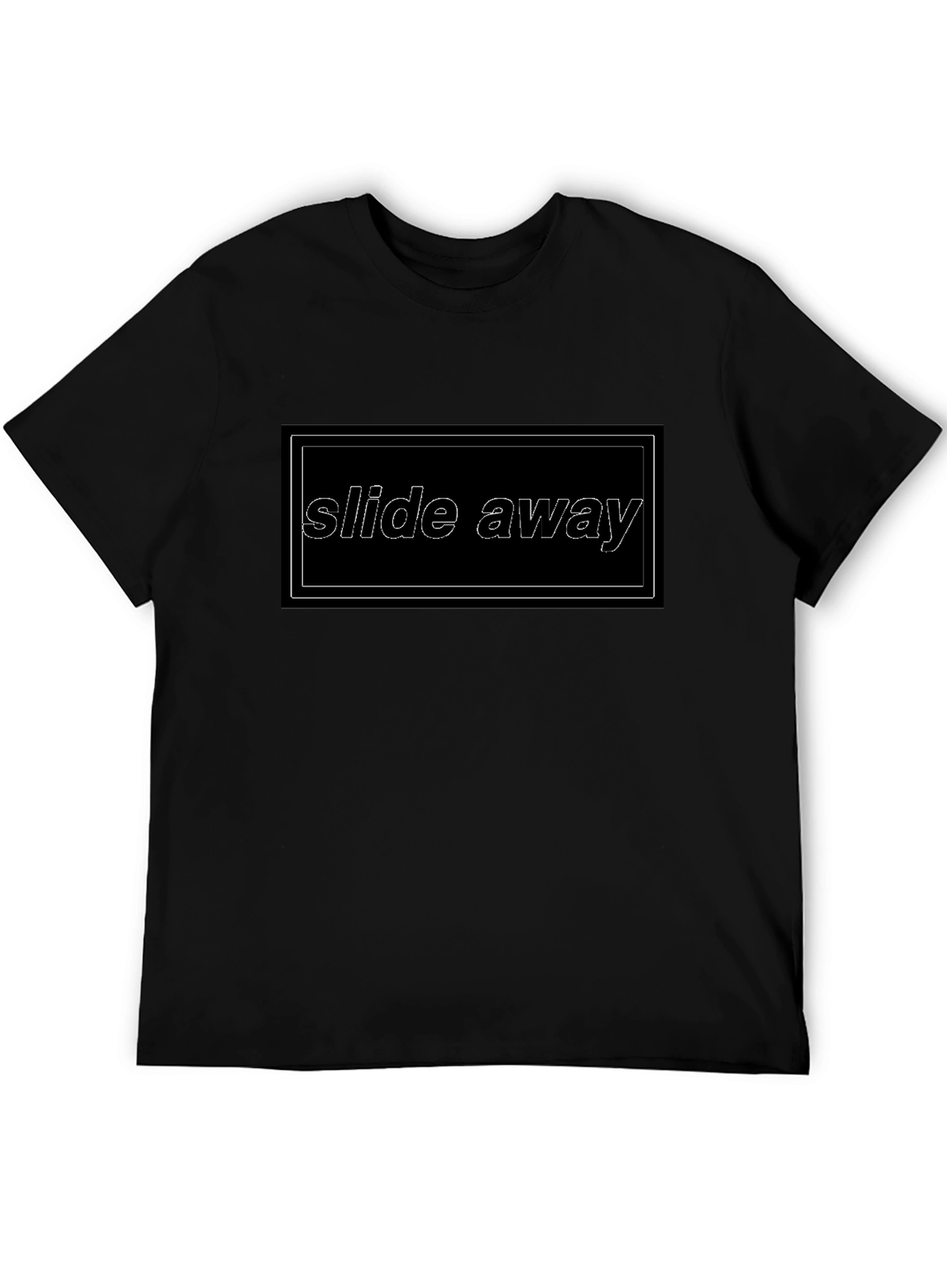 Slide Away Black Graphic Tee