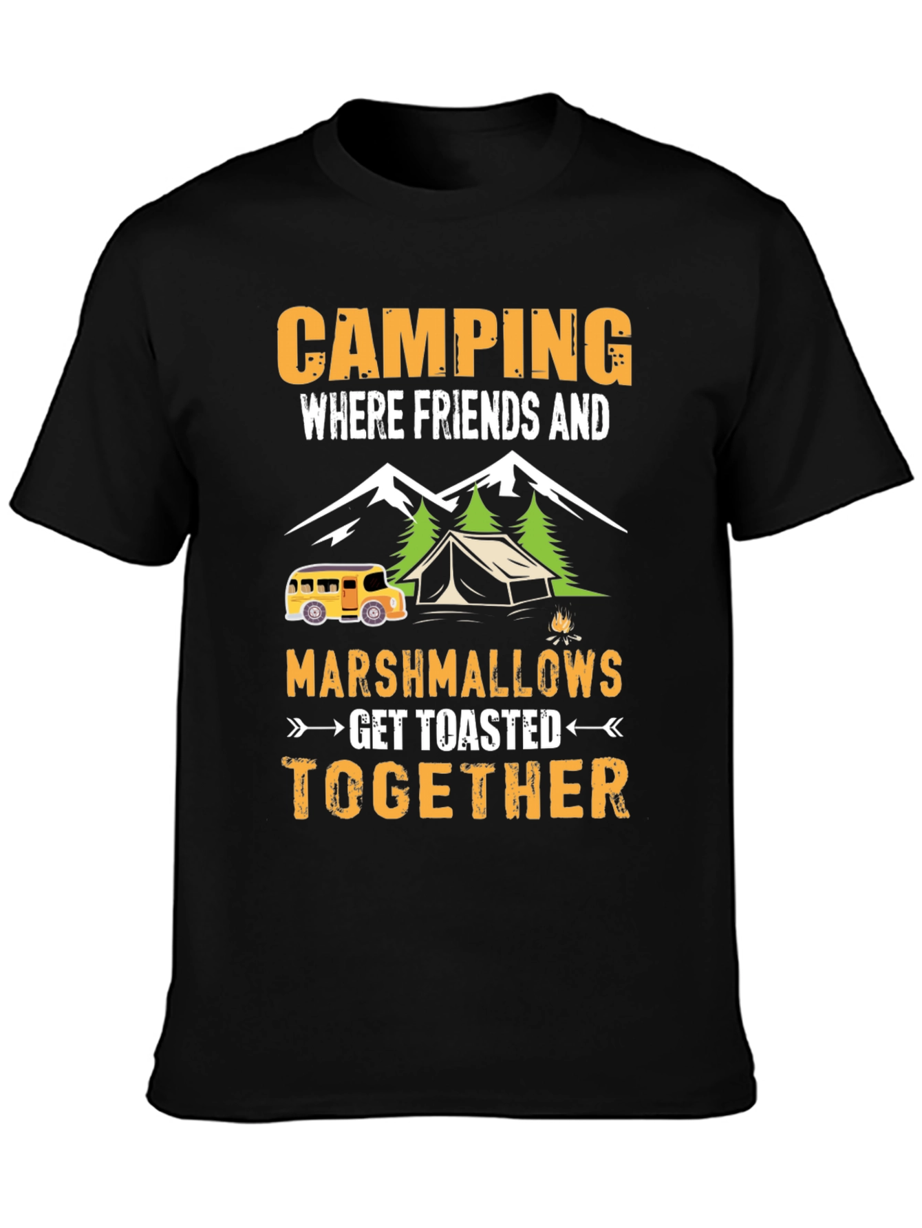 Camping Friends Marshmallows T-Shirt
