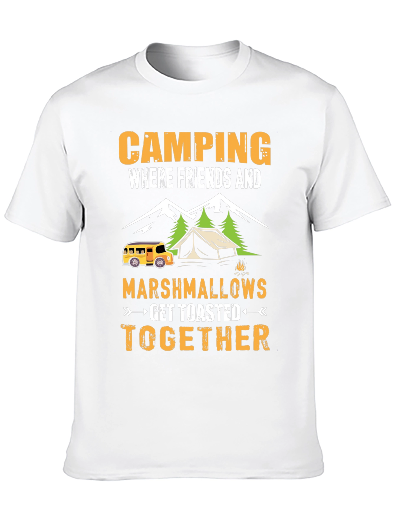 Camping Friends Marshmallows T-Shirt