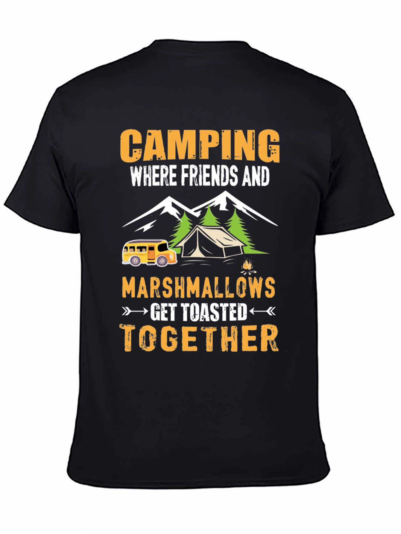 Camping Friends Marshmallows T-Shirt