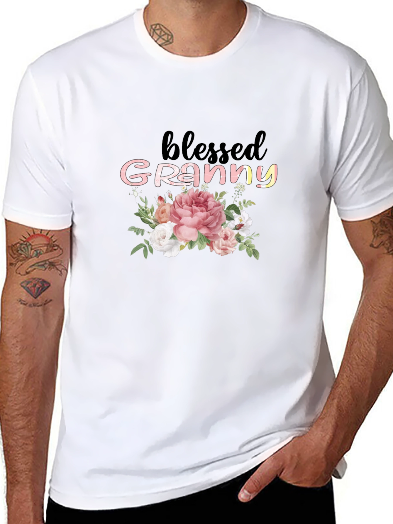 Blessed Granny Floral T-Shirt