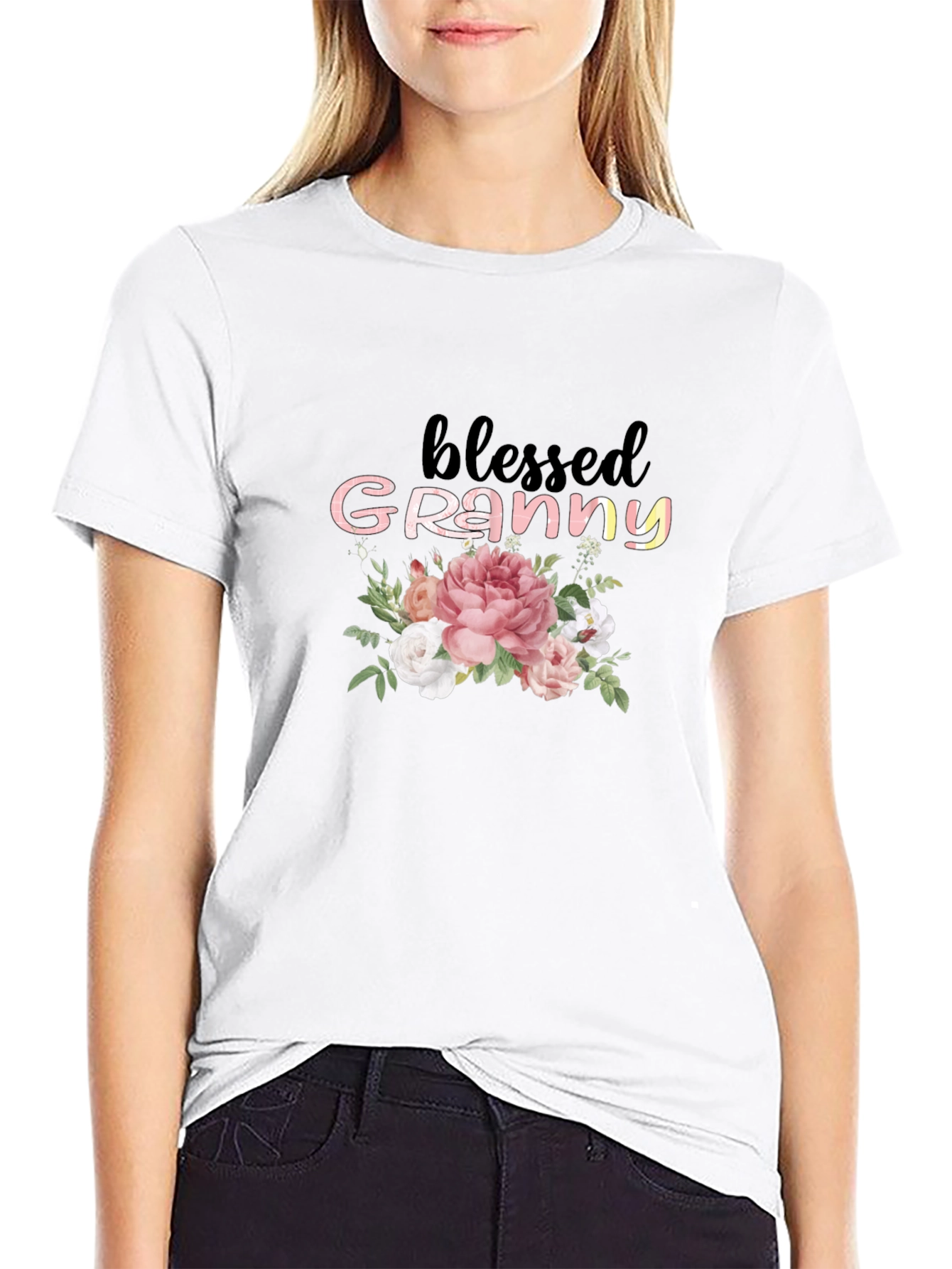 Blessed Granny Floral T-Shirt