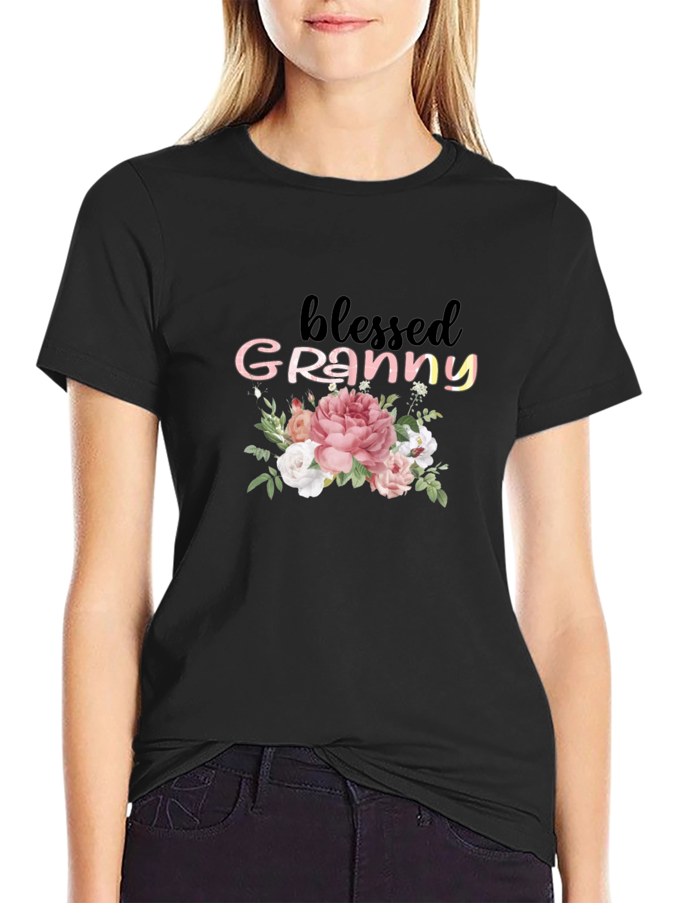Blessed Granny Floral T-Shirt