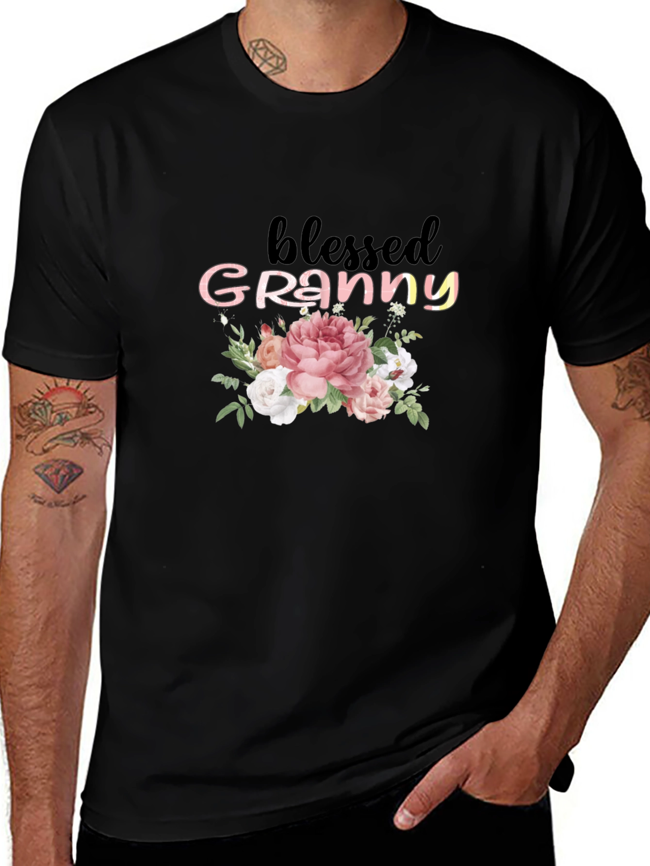 Blessed Granny Floral T-Shirt