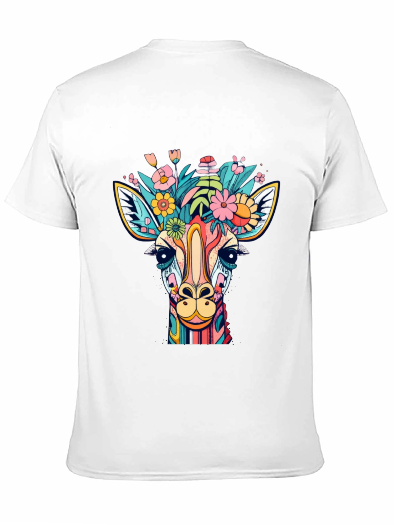 Giraffe Floral Graphic Tee