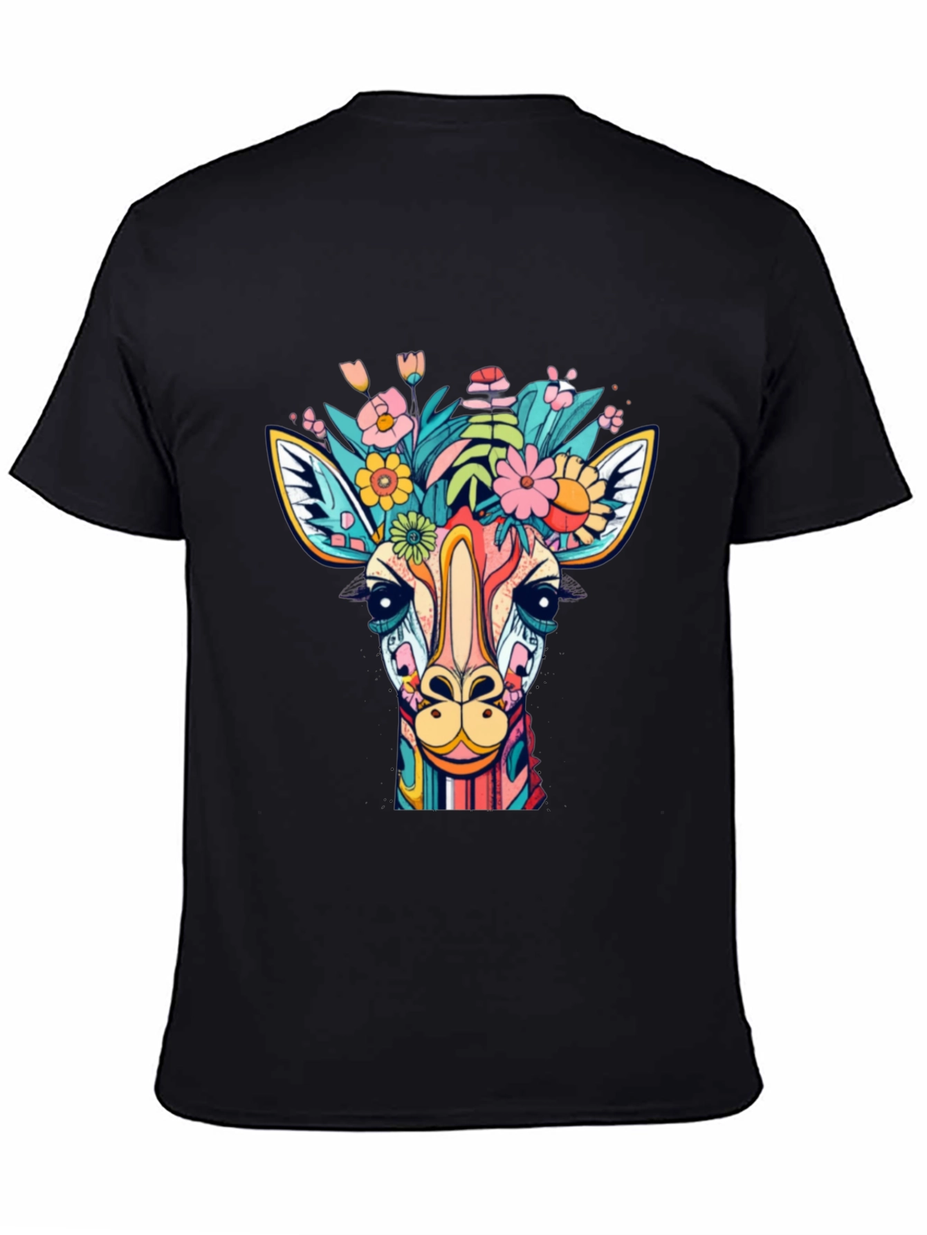 Giraffe Floral Graphic Tee