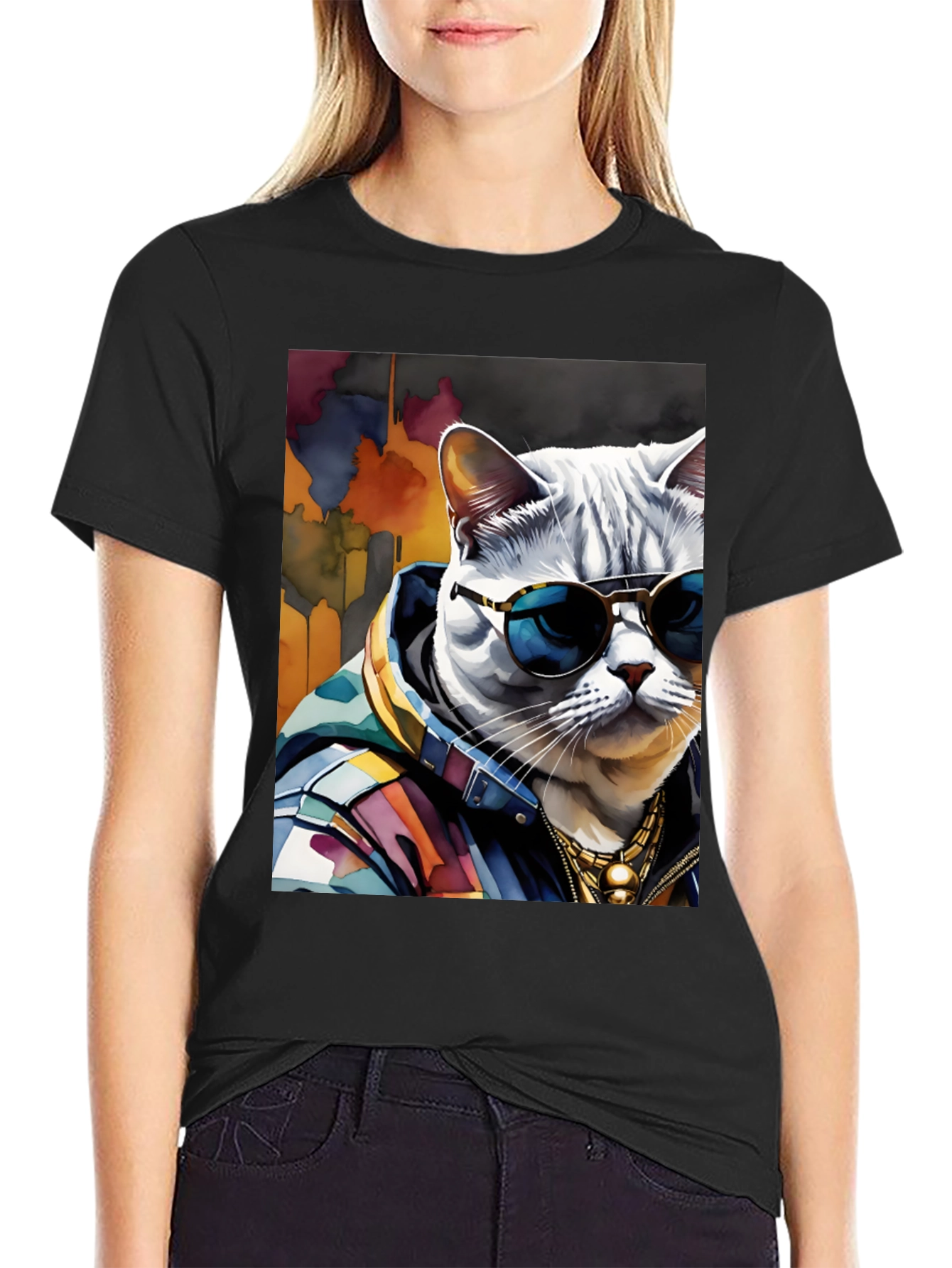 Cool Cat Graphic Tee - Urban Style