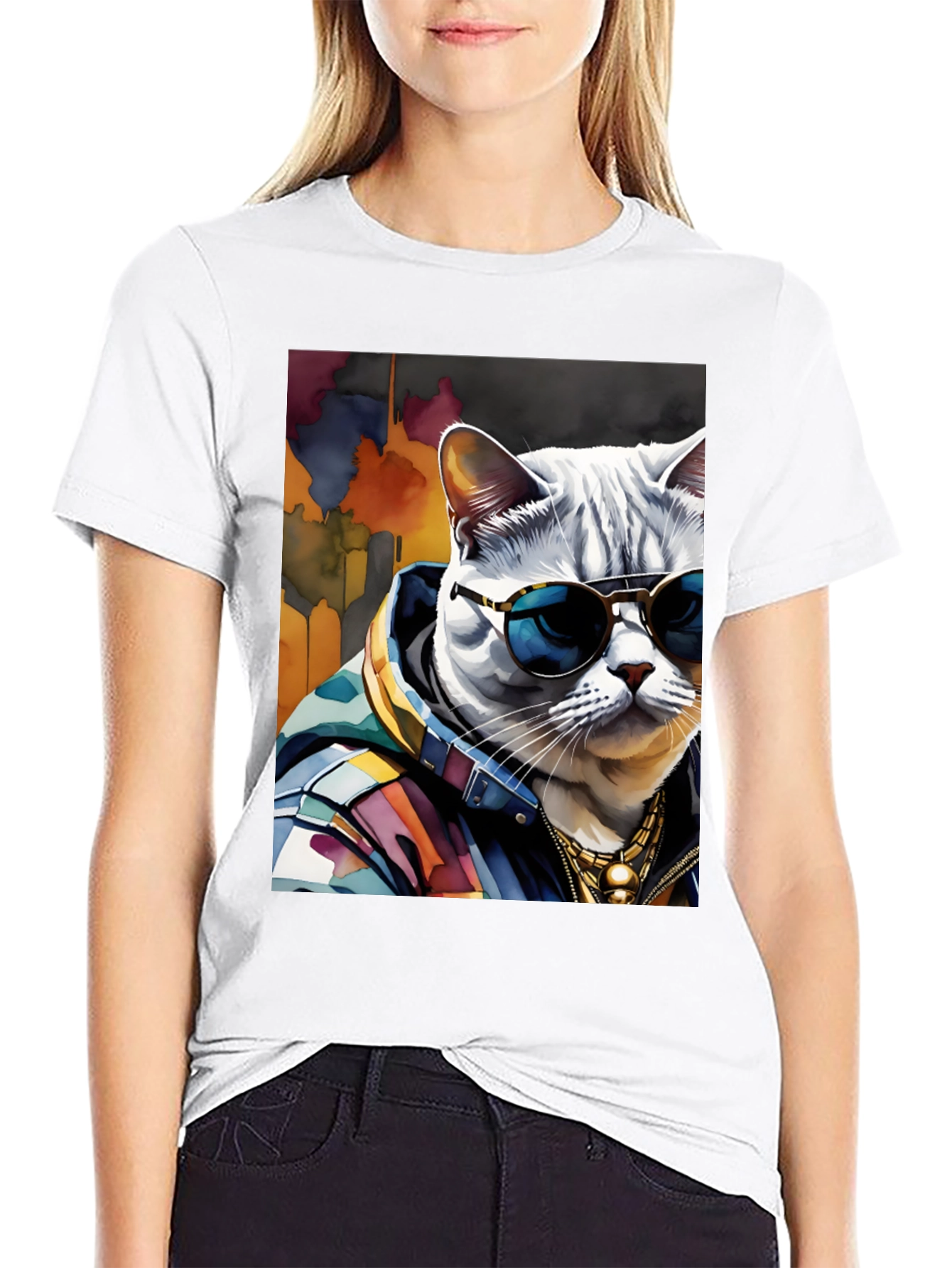 Cool Cat Graphic Tee - Urban Style