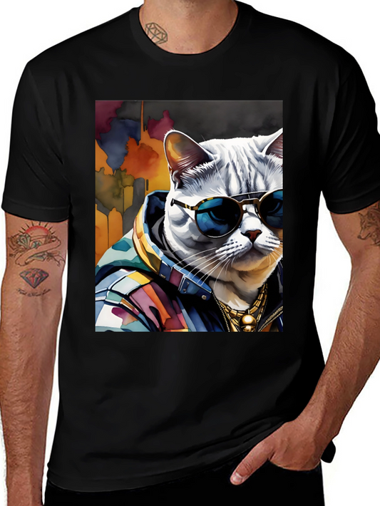 Cool Cat Graphic Tee - Urban Style
