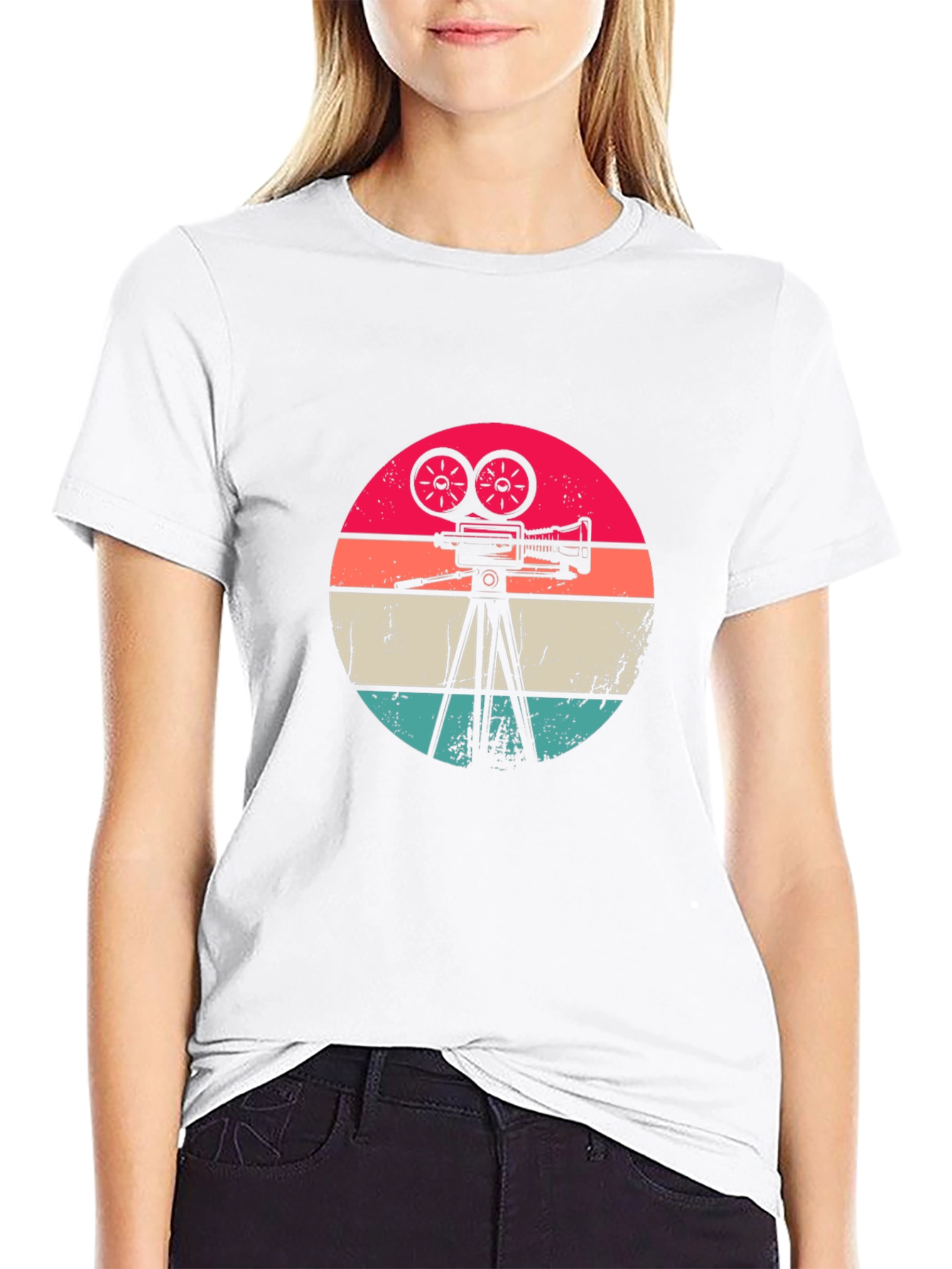 Retro Camera Graphic Tee - Classic Film Lover T-Shirt
