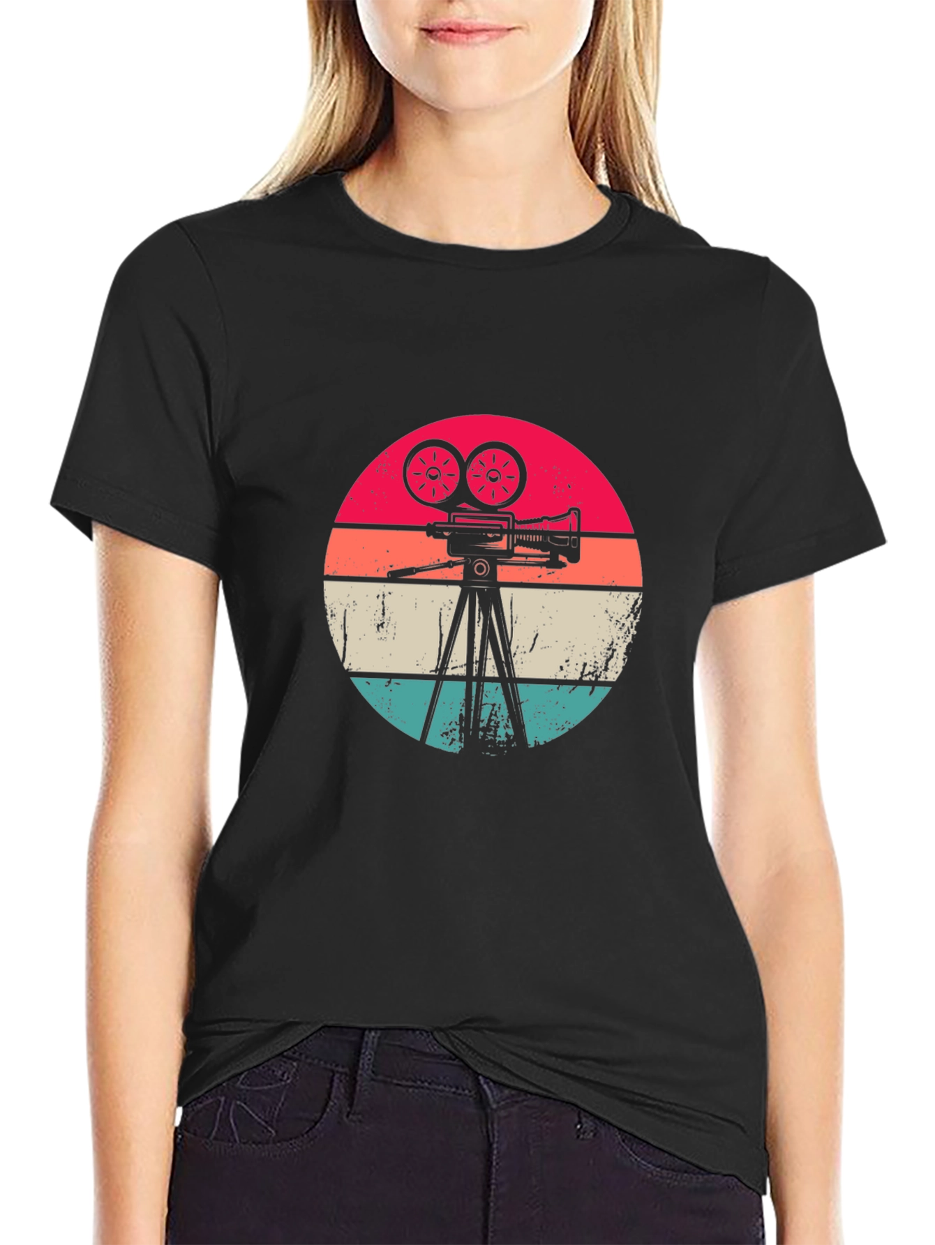 Retro Camera Graphic Tee - Classic Film Lover T-Shirt